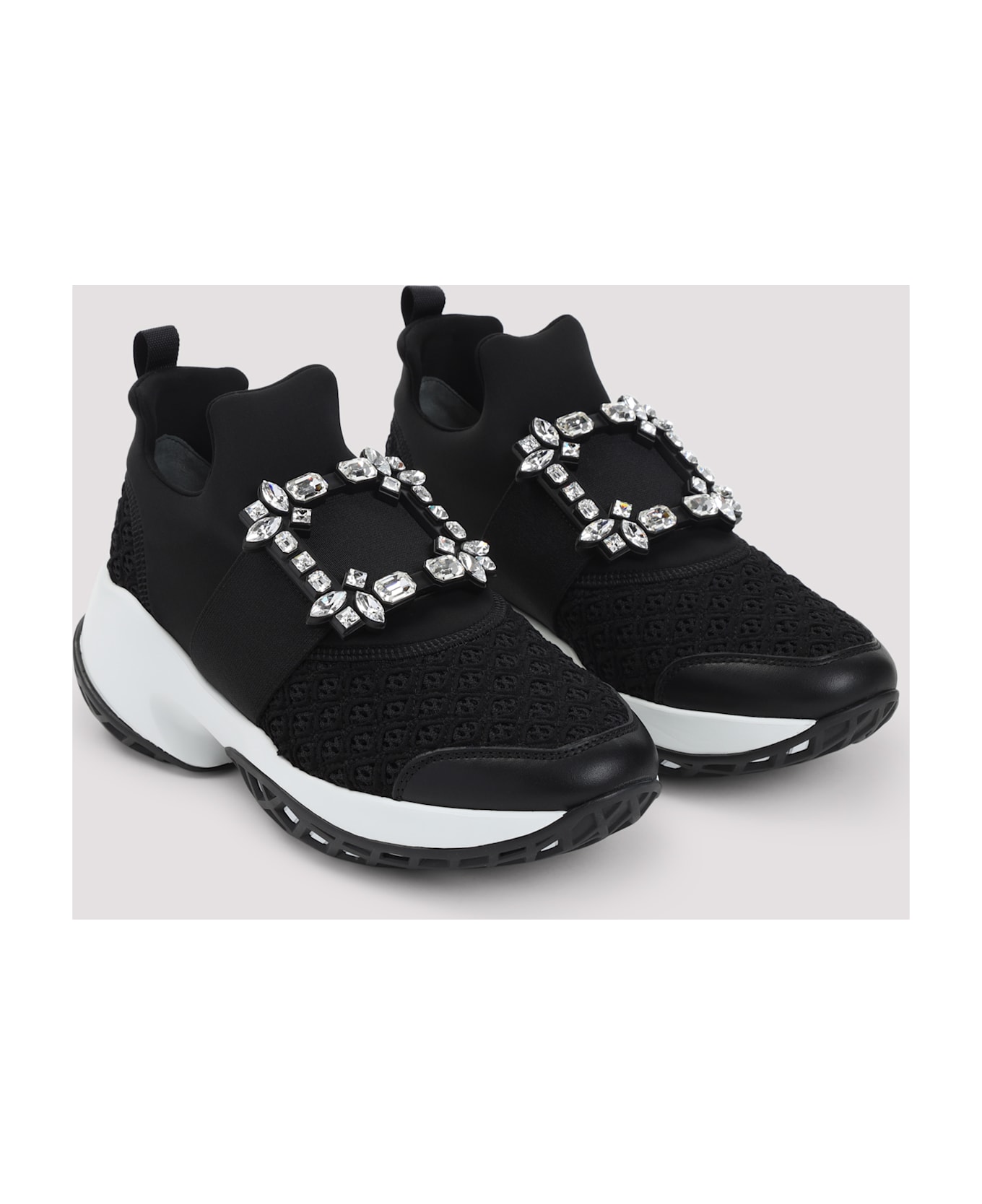 Roger Vivier Run Strass Buckle Sneakers - Nero