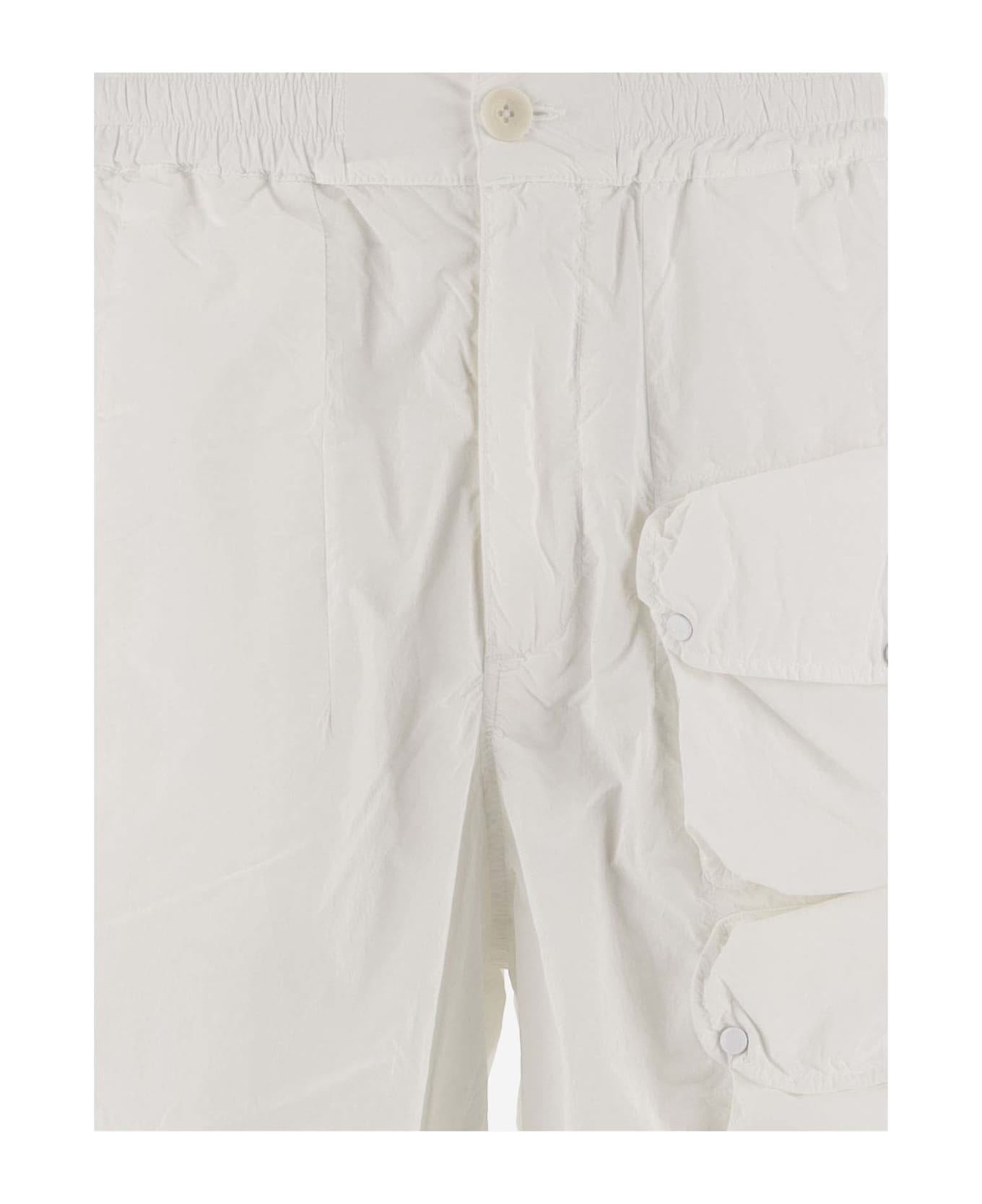 Ten C Nylon Cargo Shorts - White