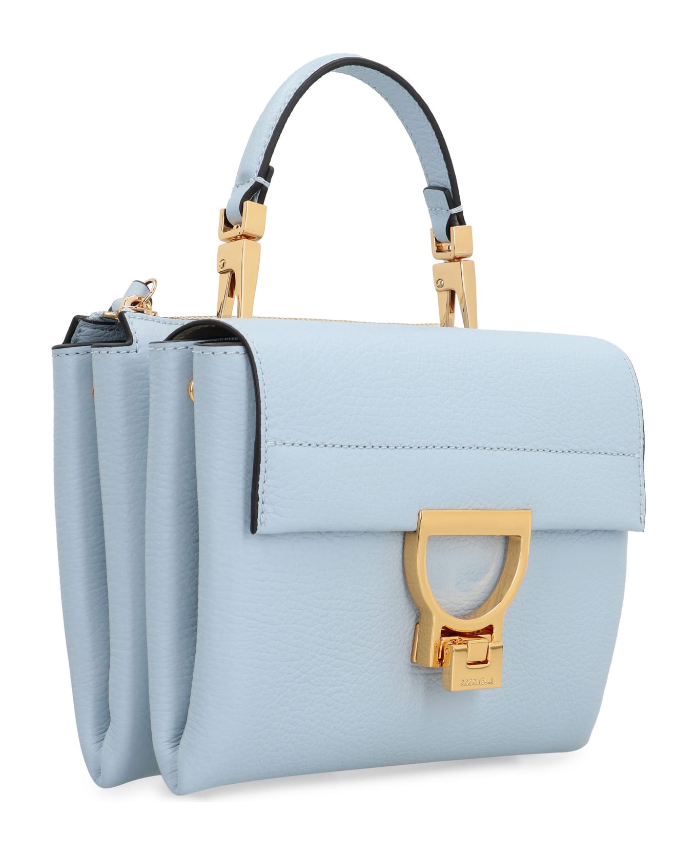 Coccinelle Arlettis Leather Handbag - Gnawed Blue