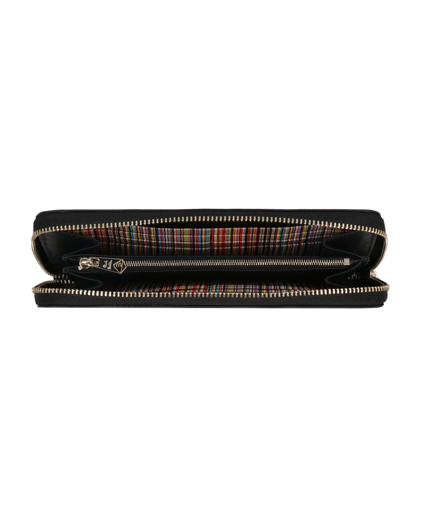Paul Smith Leather Zip Around Wallet - black 財布
