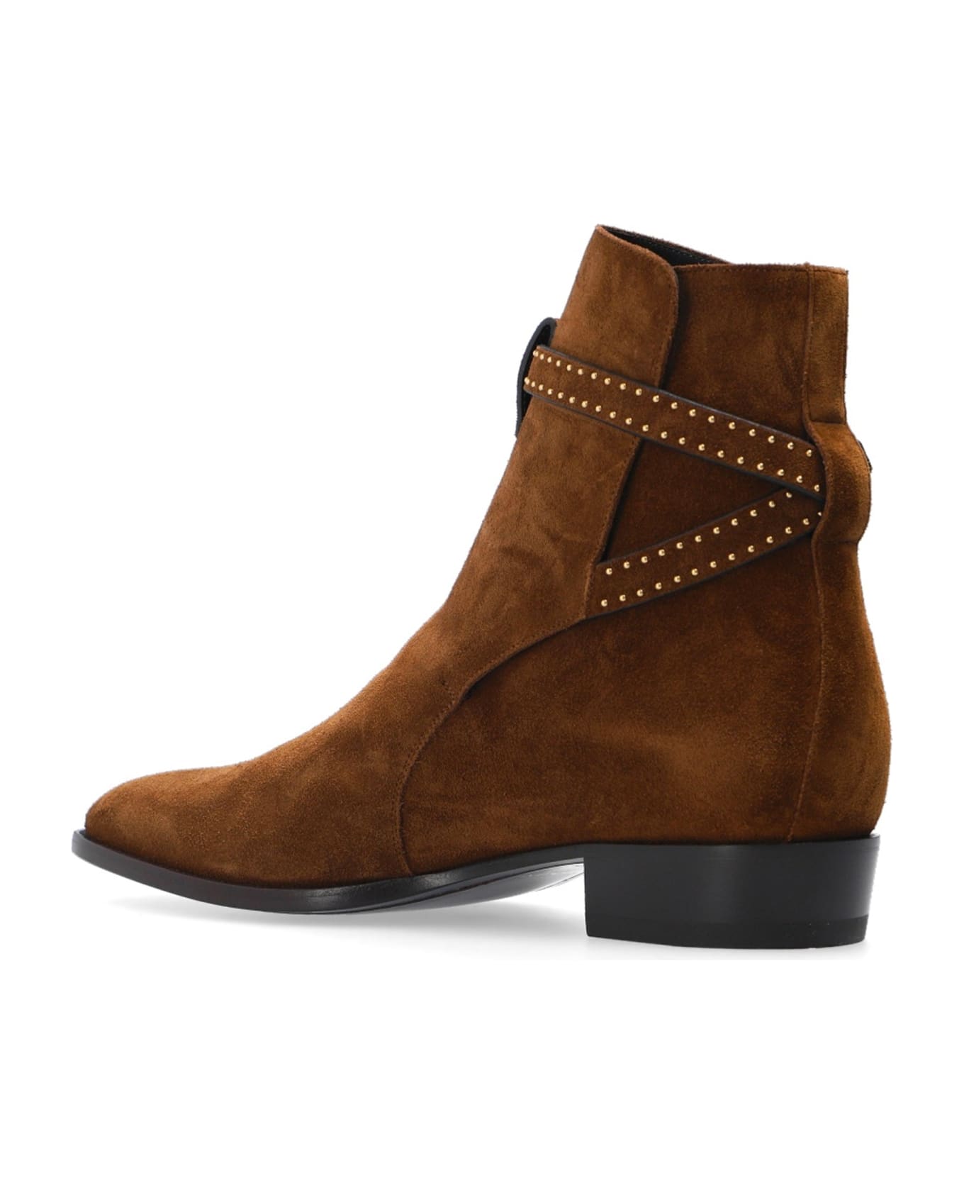 Saint Laurent Wyatt 30 Suede Boots - Brown