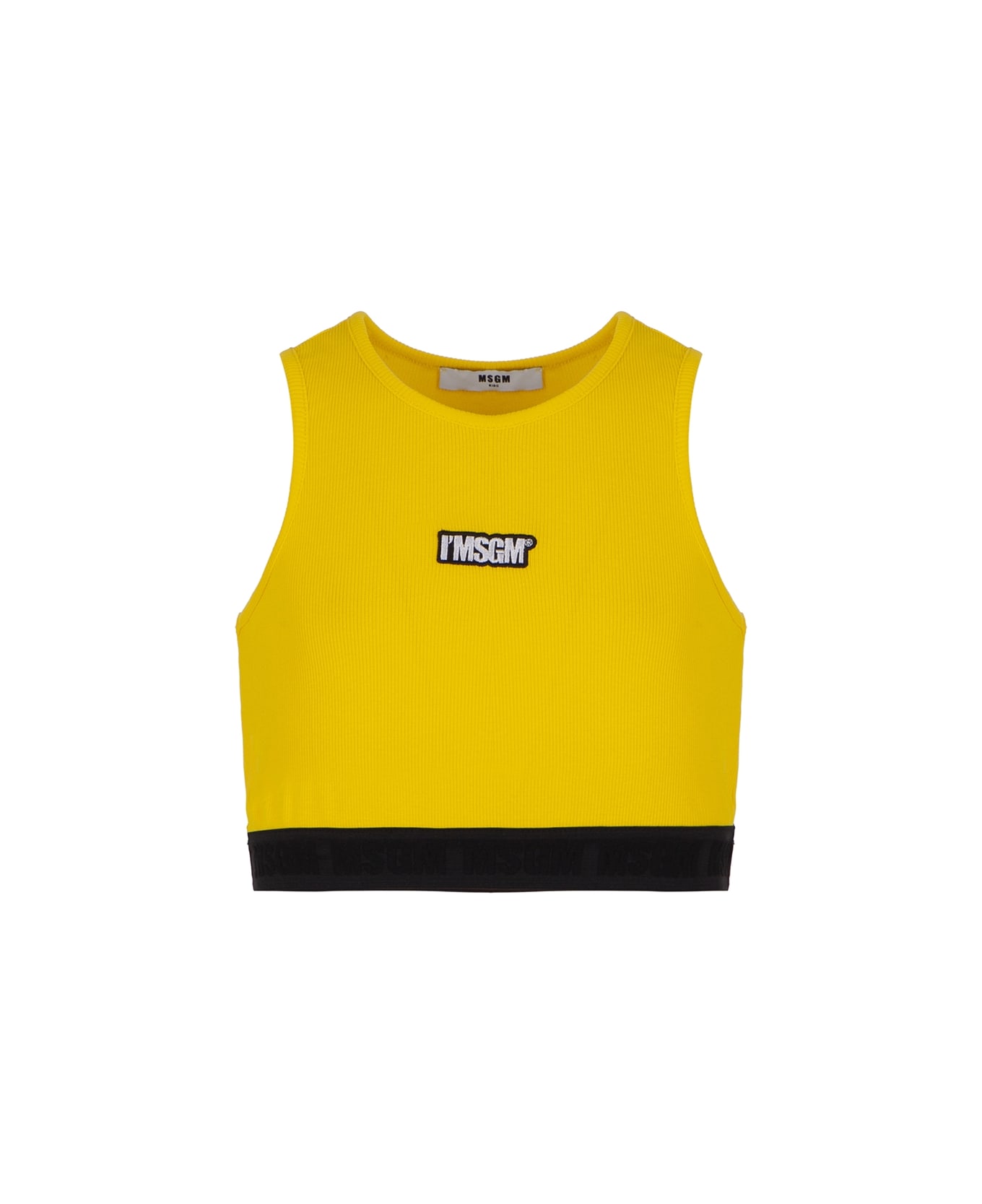 MSGM Top Con Stampa - Yellow