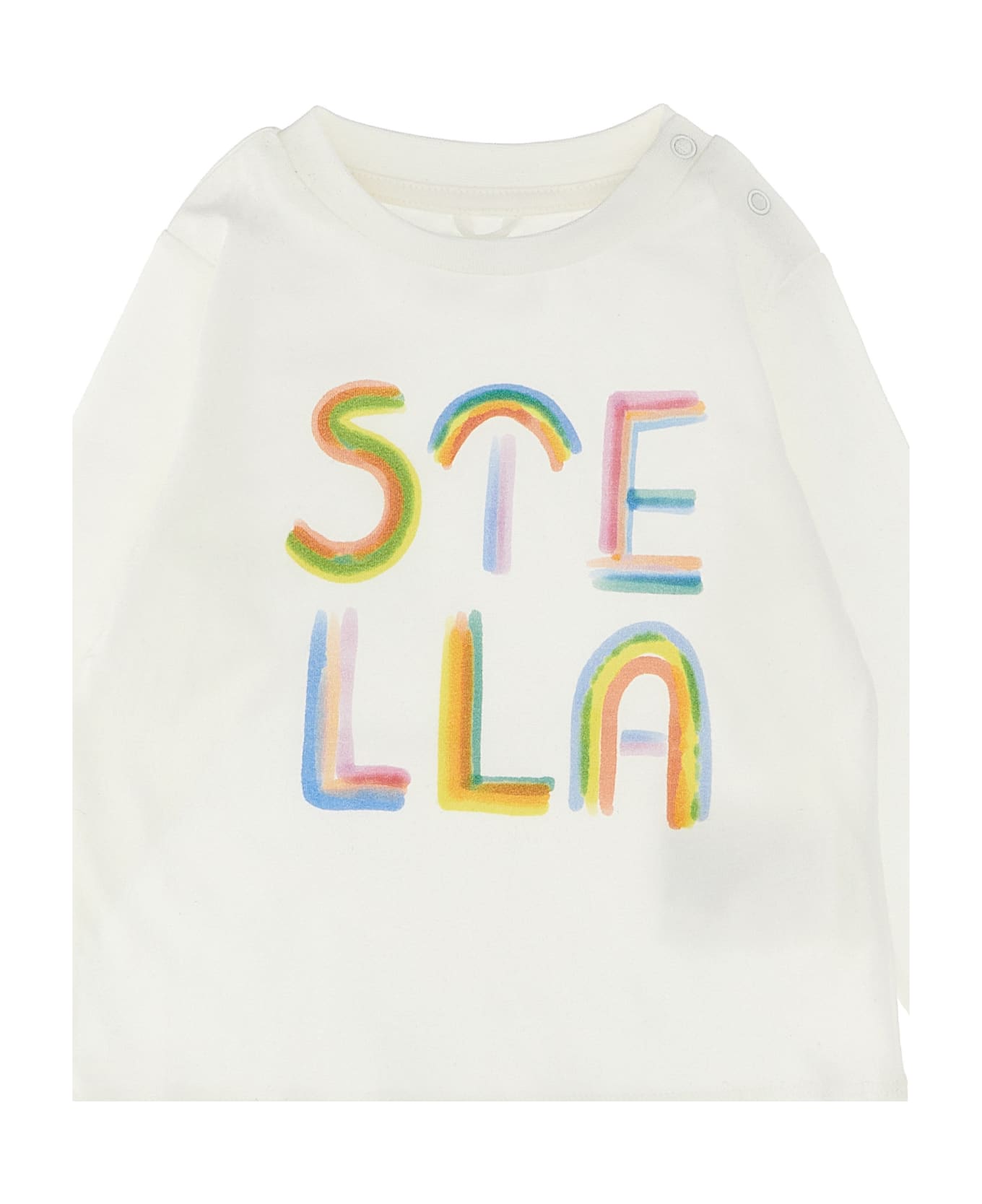 Stella McCartney Kids T-shirt 'stella Rainbow' - White