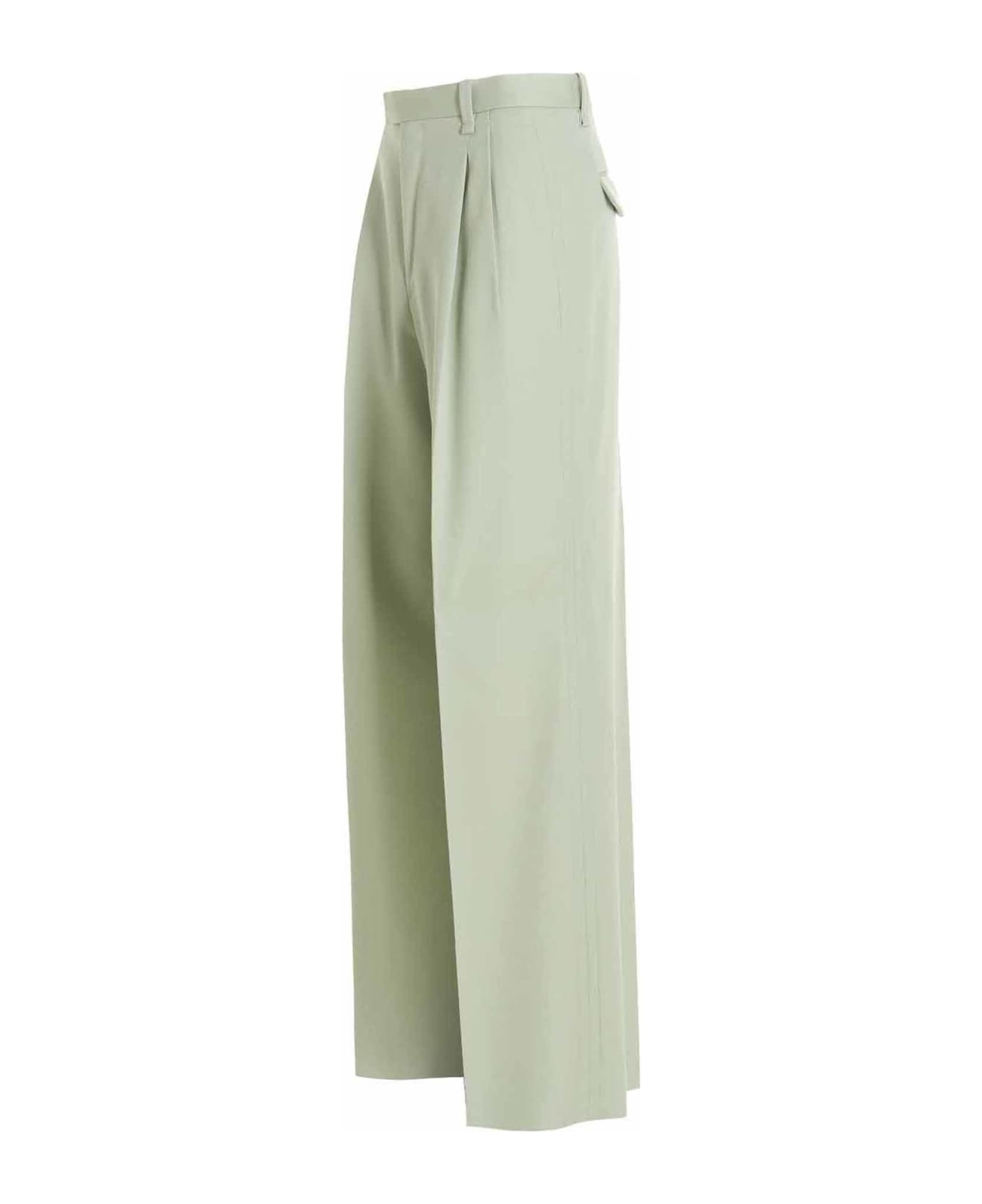 Lanvin Pin Tuck Pants - Green