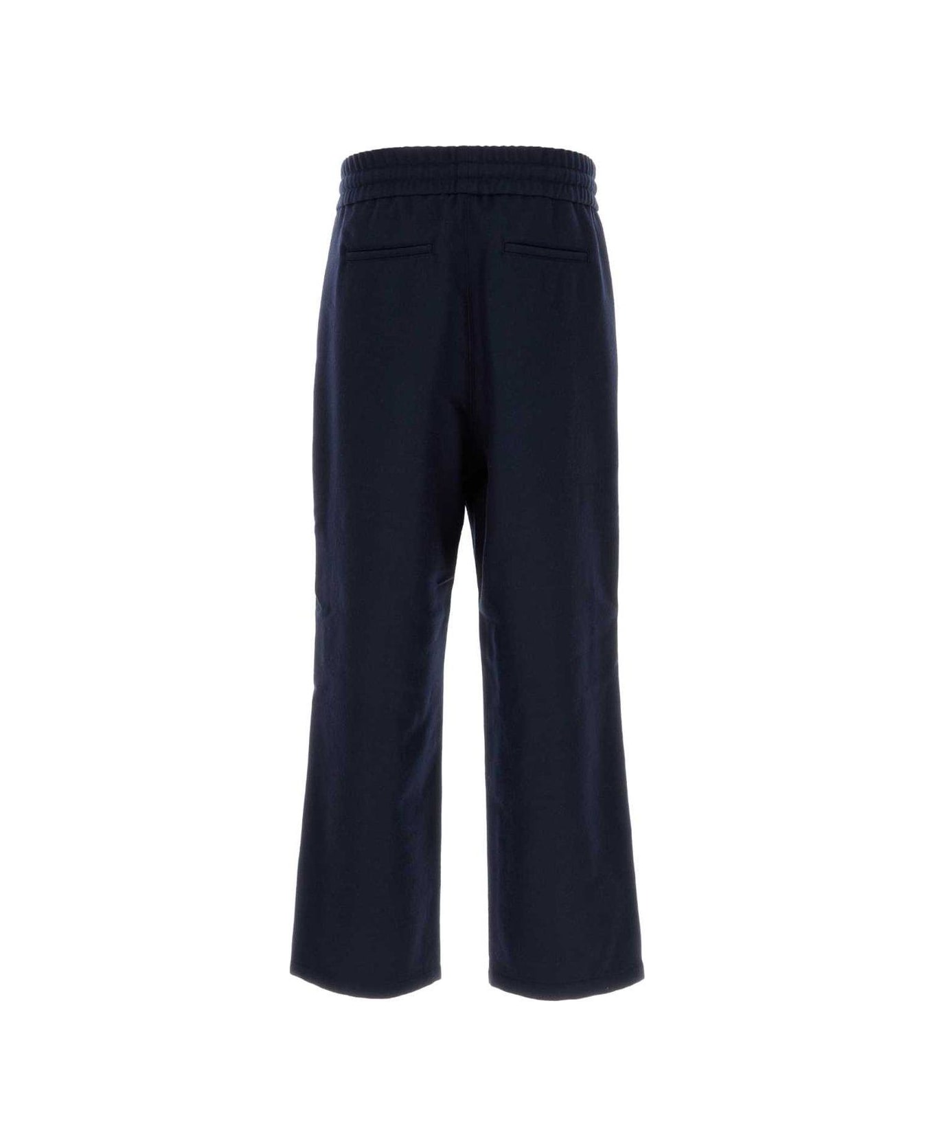 Ami Alexandre Mattiussi Paris Wide Elasticated Waist Trousers - Navy Blue