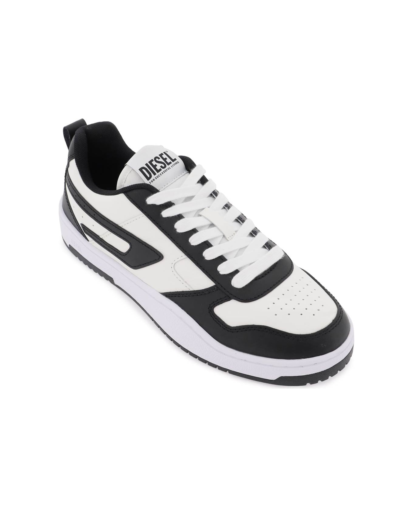 Diesel Low 'ukiyo V2' Sneakers - WHITE BLACK (White)