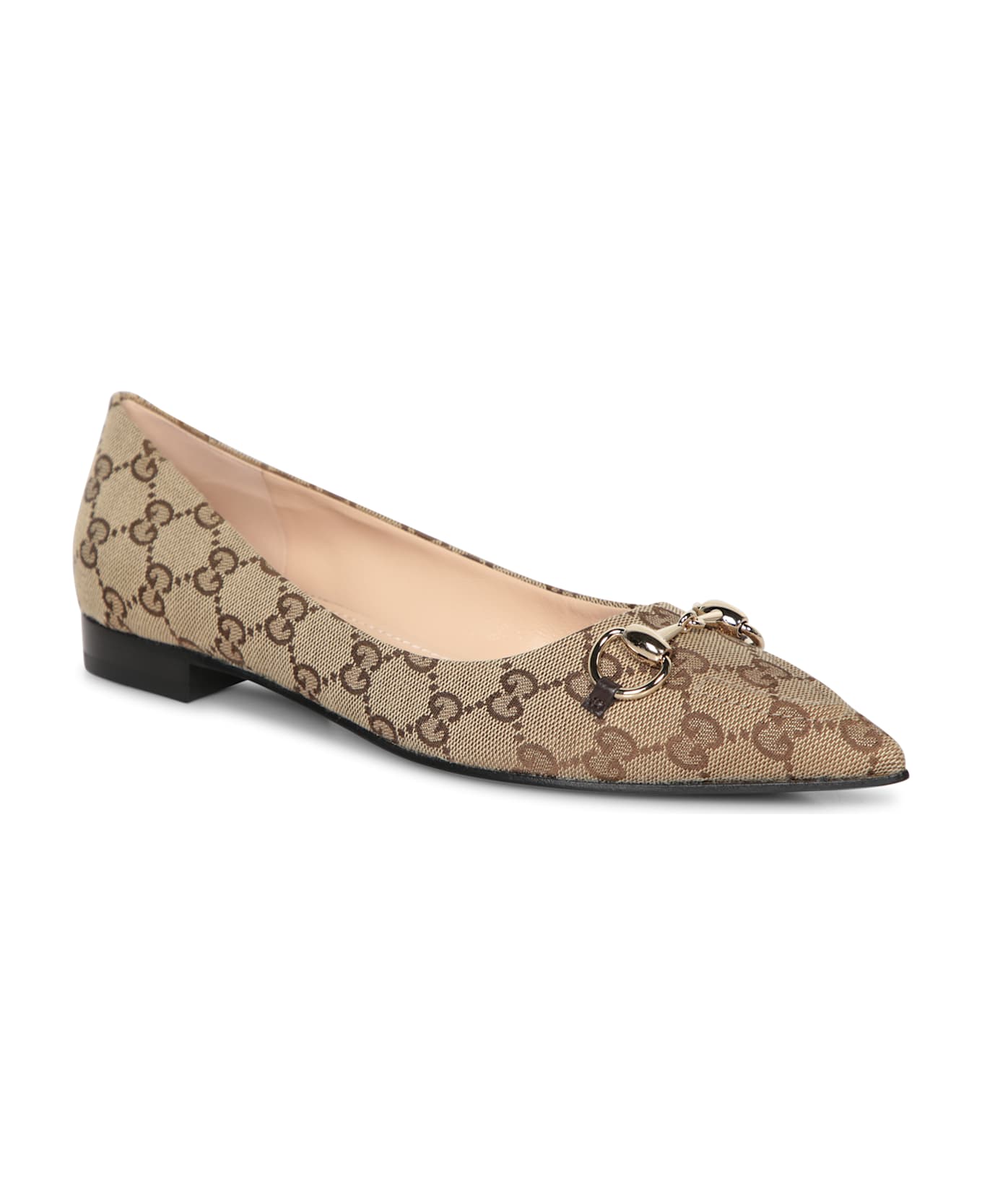 Gucci Werin Gg Supreme Beige Ballerinas - Beige