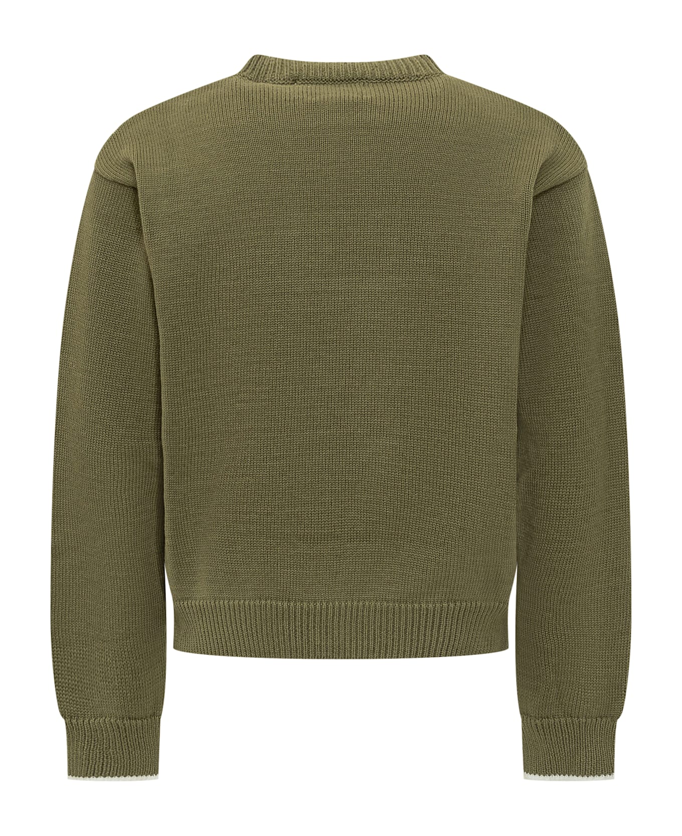 Off-White Sweater - OLIVE GREEN