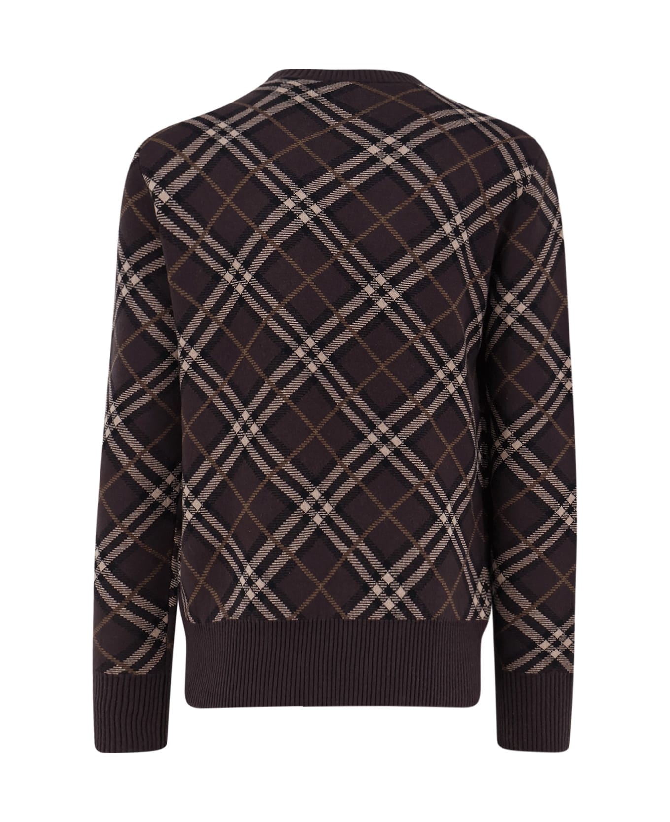 Burberry Gregory Wool And Cashmere Sweater - TRUFFLE IP CHECK