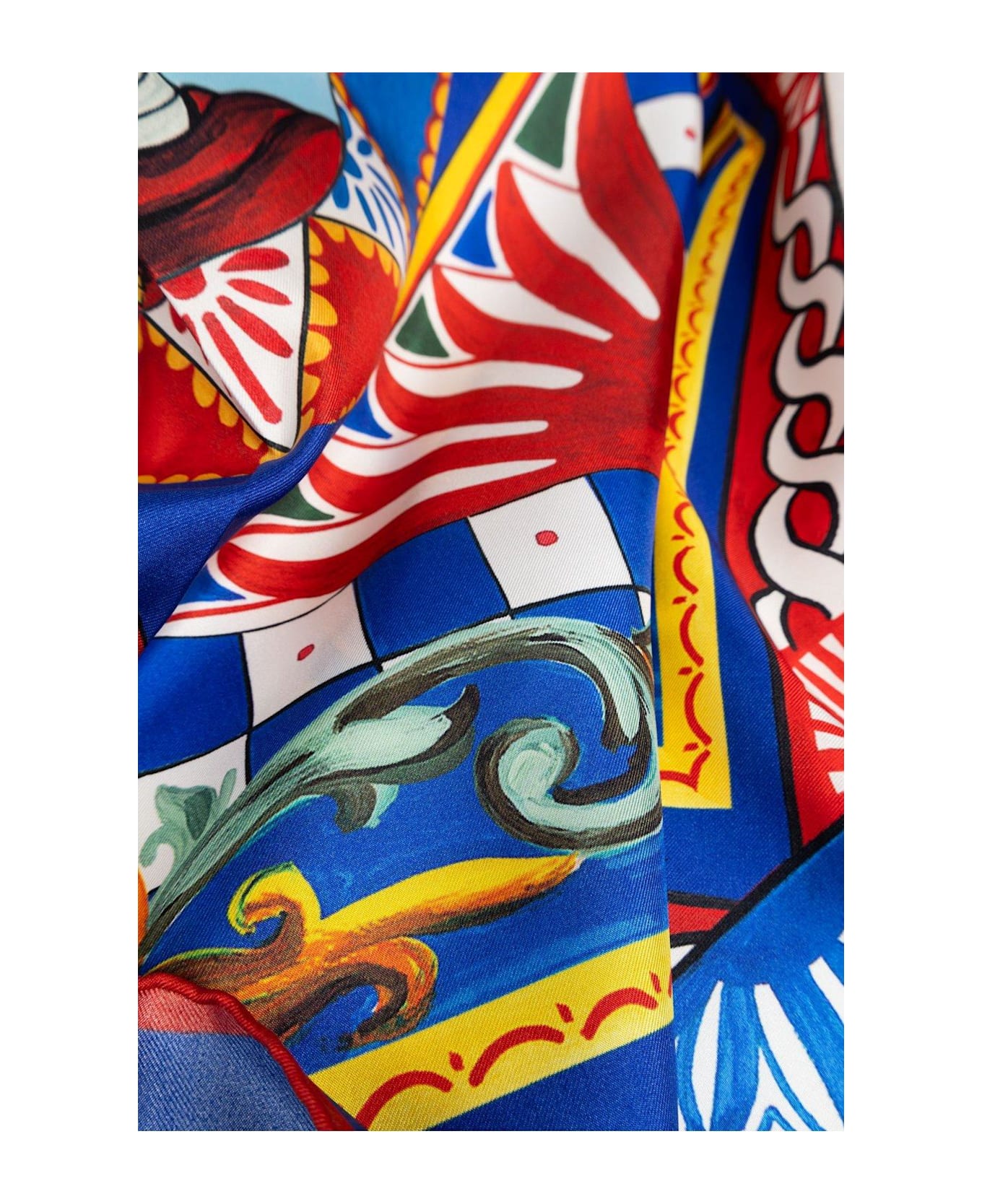 Dolce 
Gabbana Carretto Patterned Scarf - MUTICOLOR