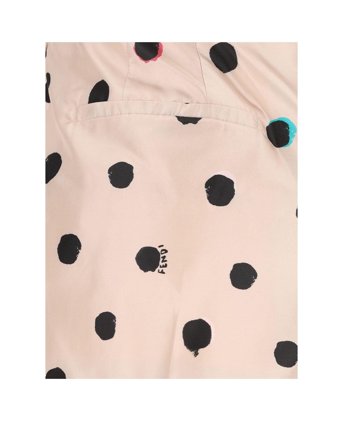 Fendi Silk Shorts - White