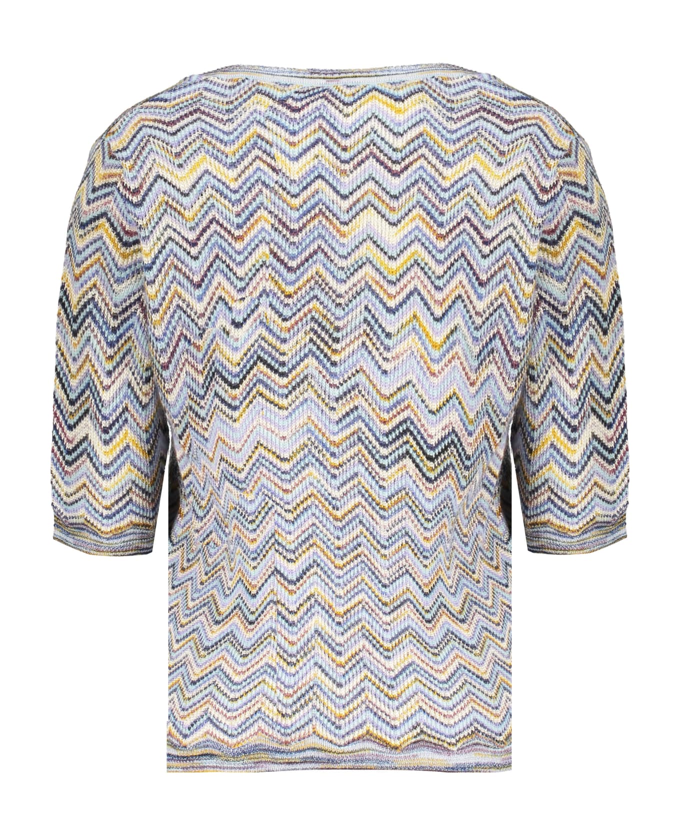 M Missoni Sweater With V-neck - blue
