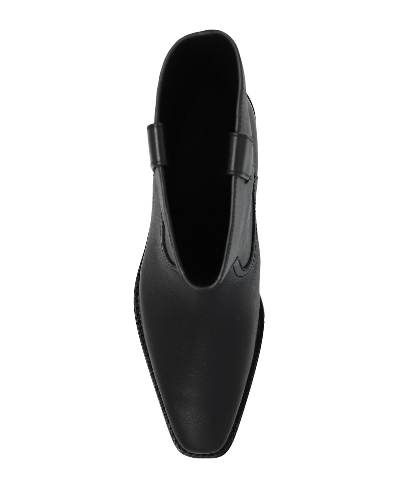 Tory Burch City Western Ankle Boots - Black