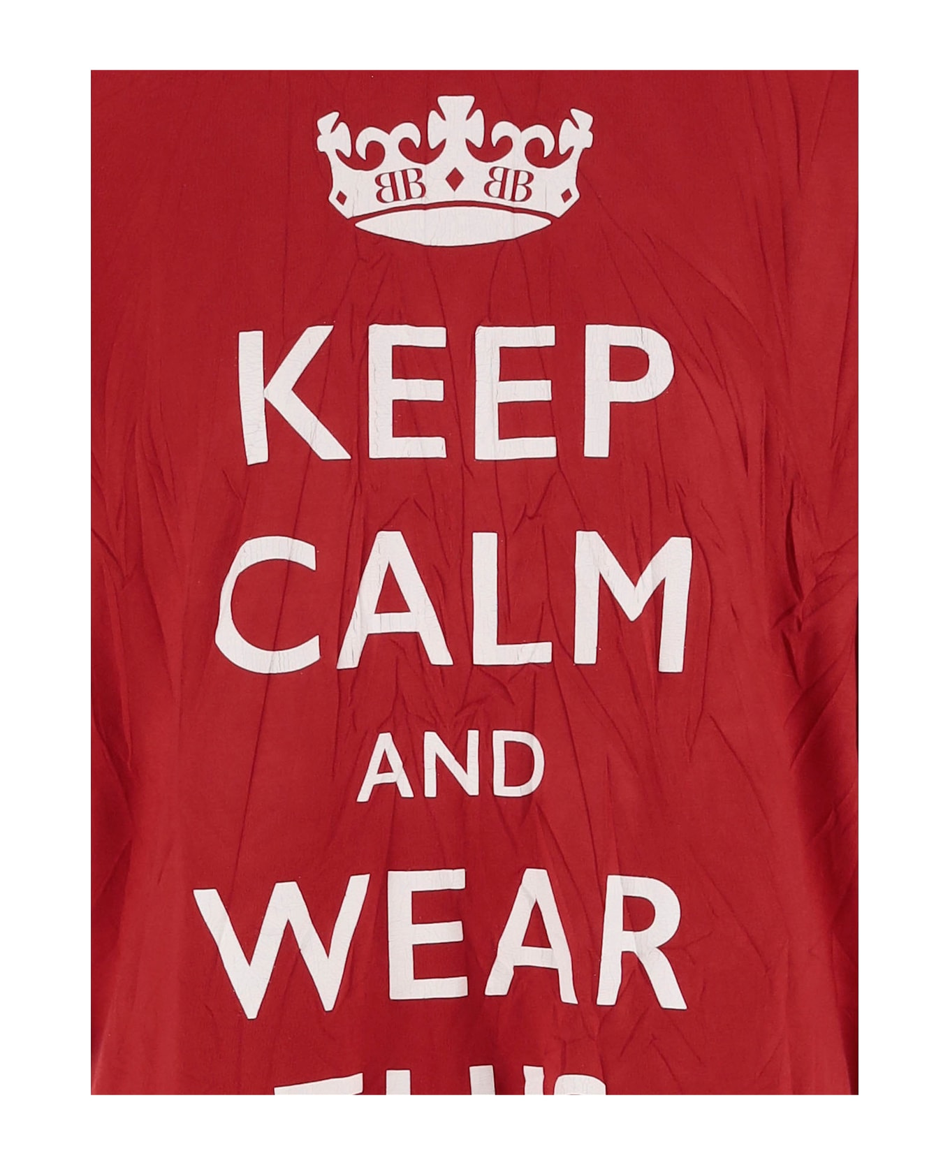 Balenciaga 'keep Calm' T-shirt - Red