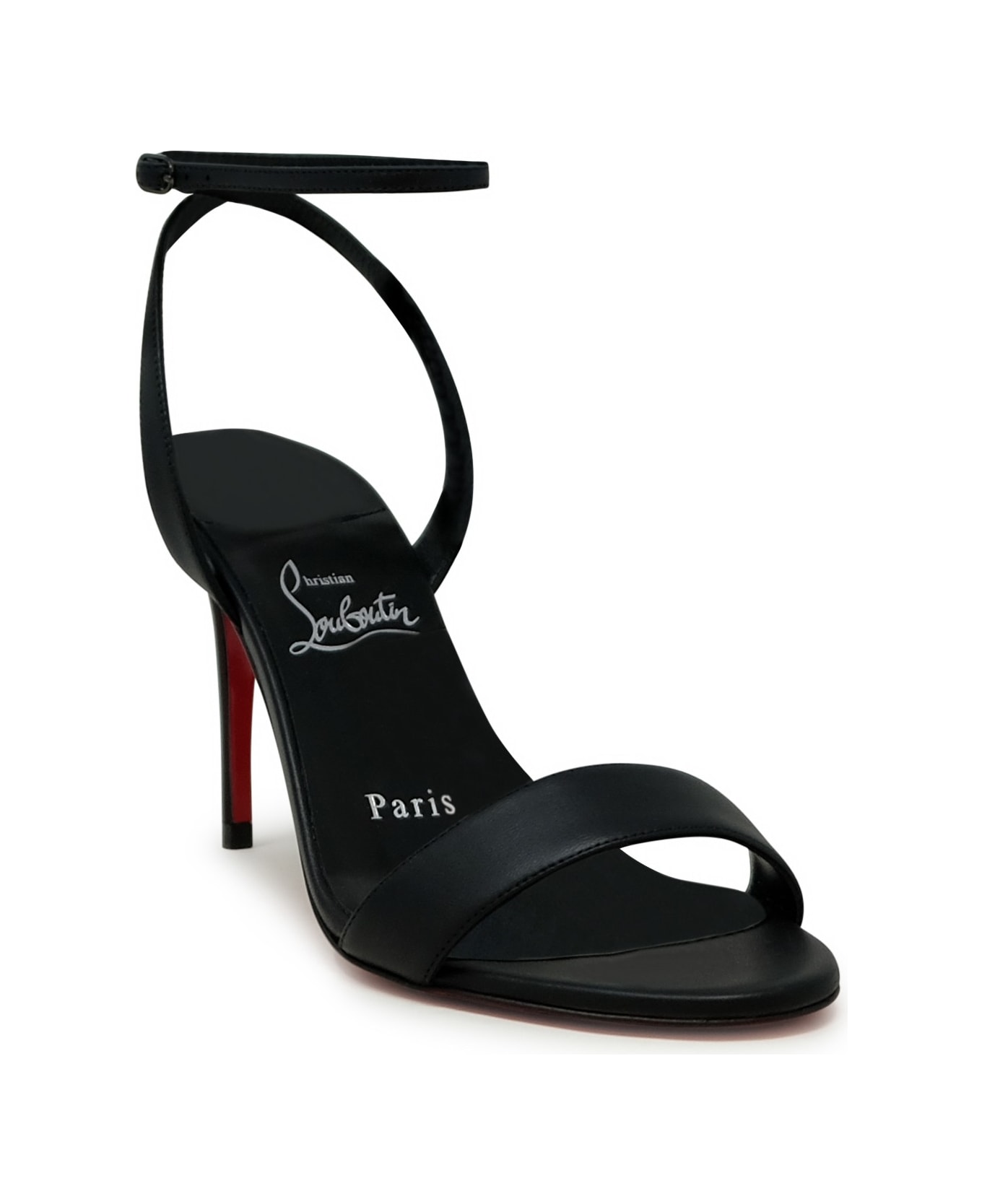 Christian Louboutin Black Nappa/lining Loubigirl 85 Sandals - BLACK
