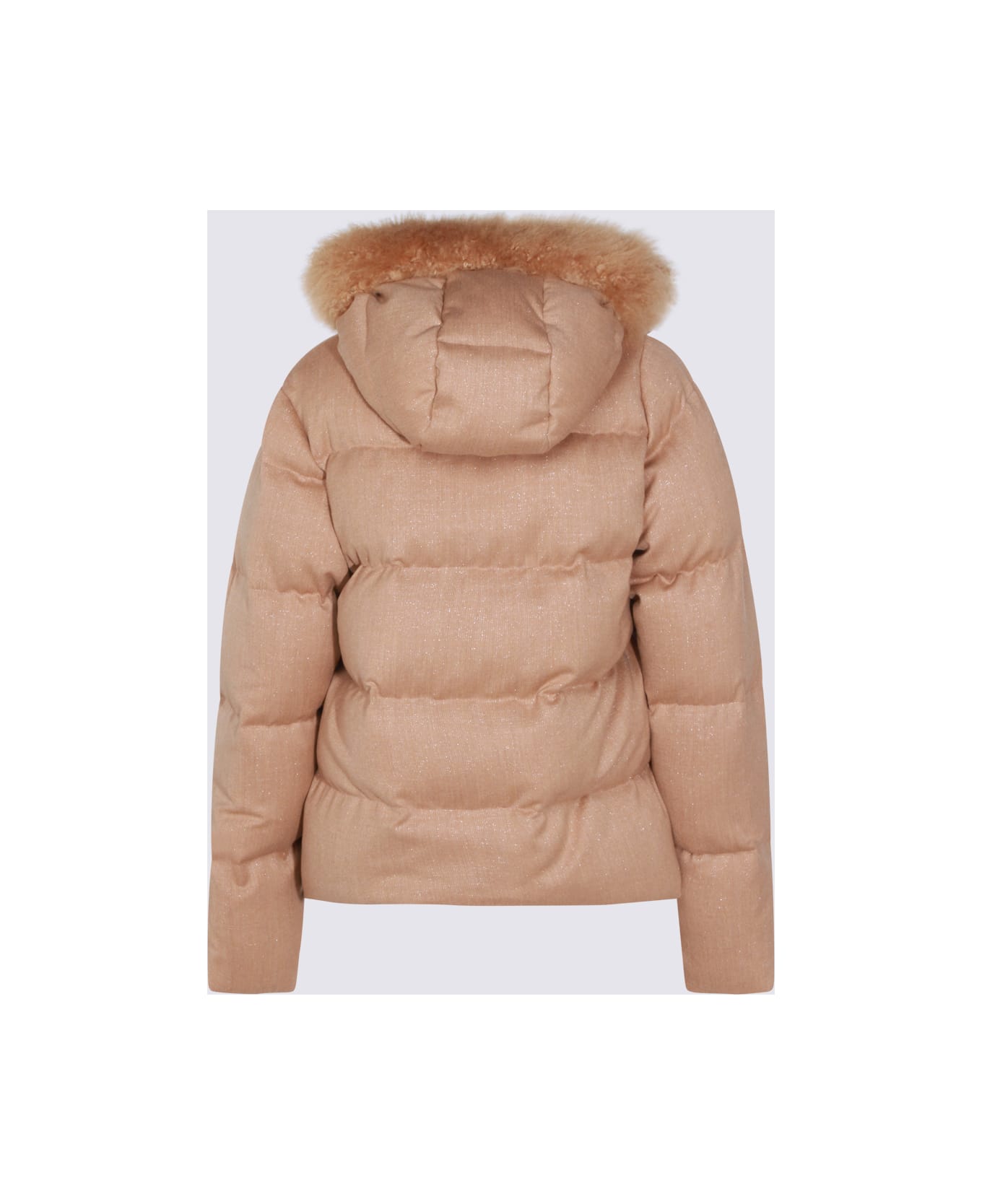 Eleventy Sand Wool Down Jacket - Sand