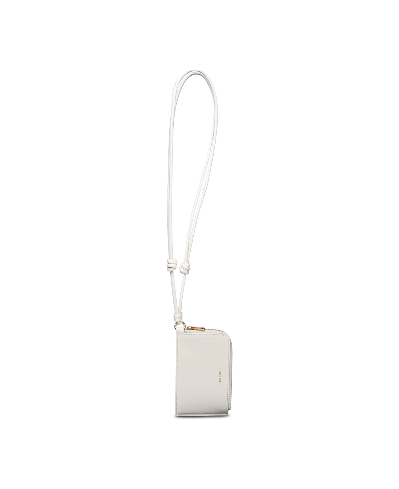 Jil Sander Ivory Leather Cardholder - Ivory