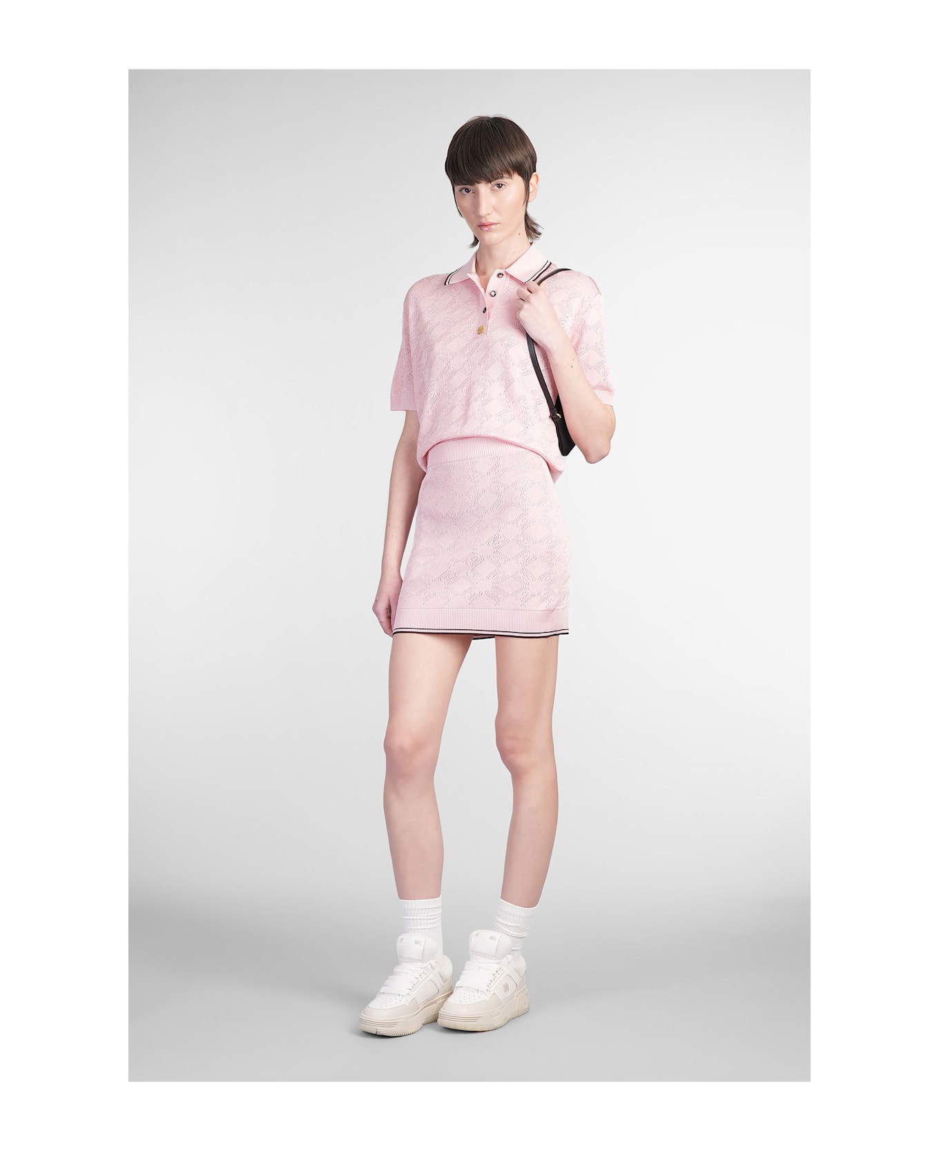 AMIRI Skirt In Rose-pink Viscose - rose-pink