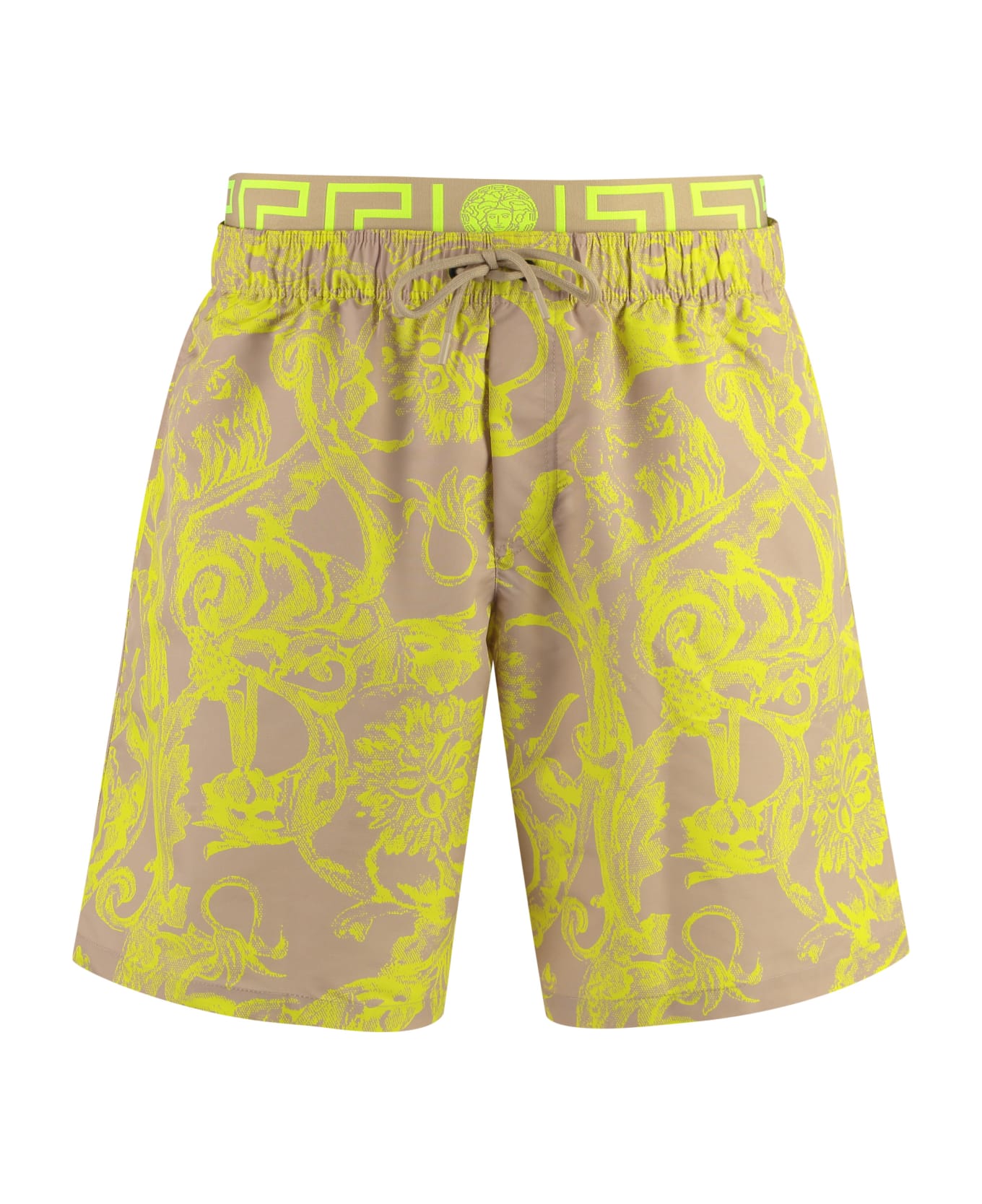 Versace Printed Swim Shorts - Sand 水着