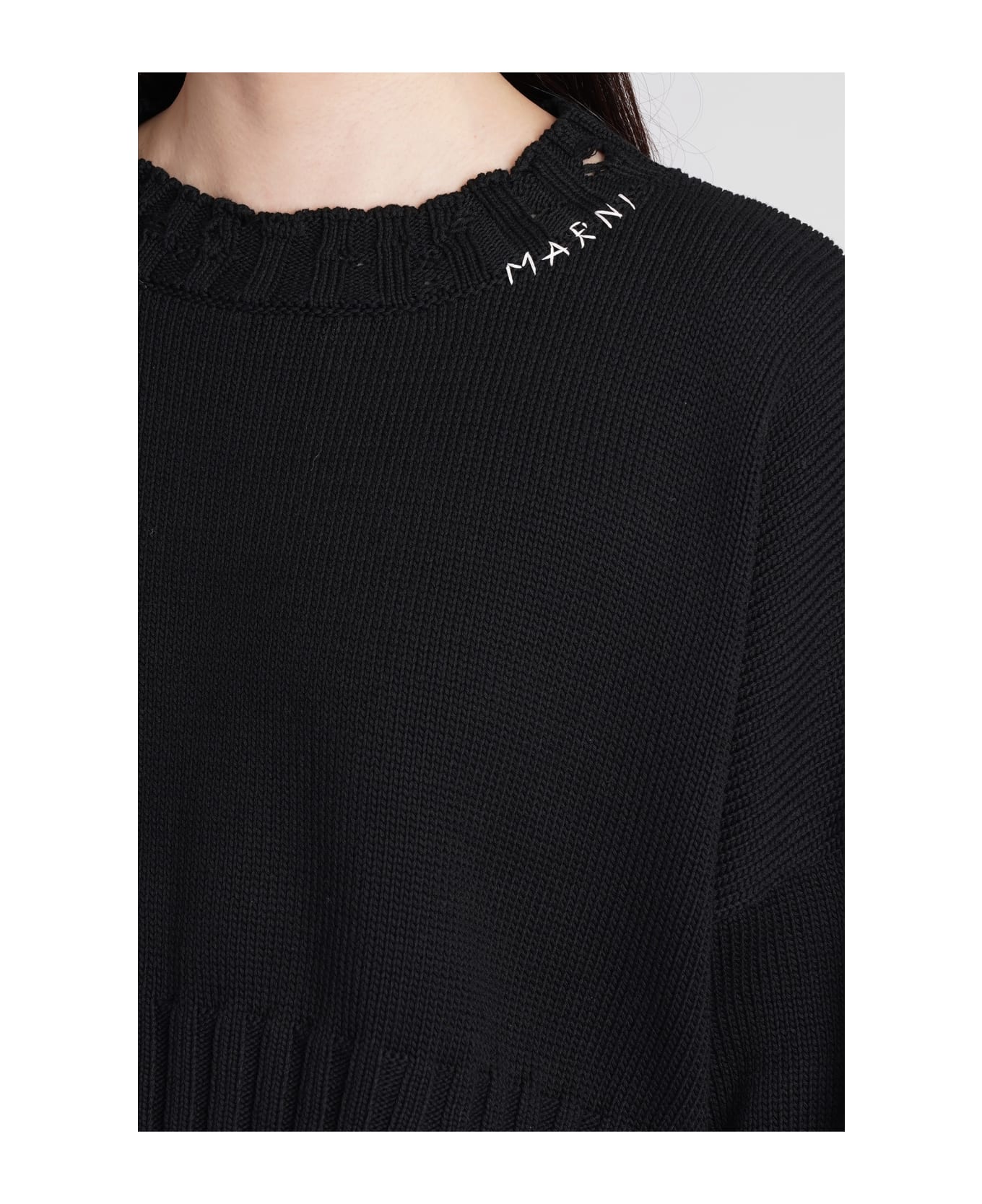 Marni Knitwear In Black Cotton - BLACK ニットウェア
