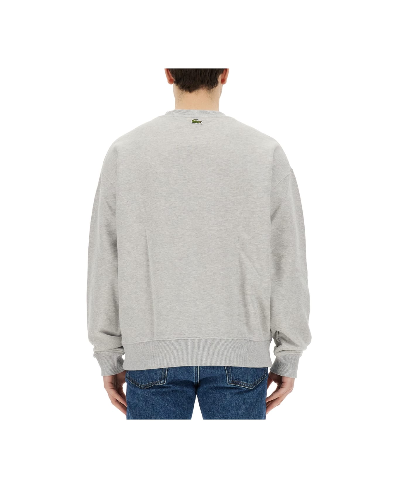 Lacoste Sweatshirt With Logo - GREY フリース
