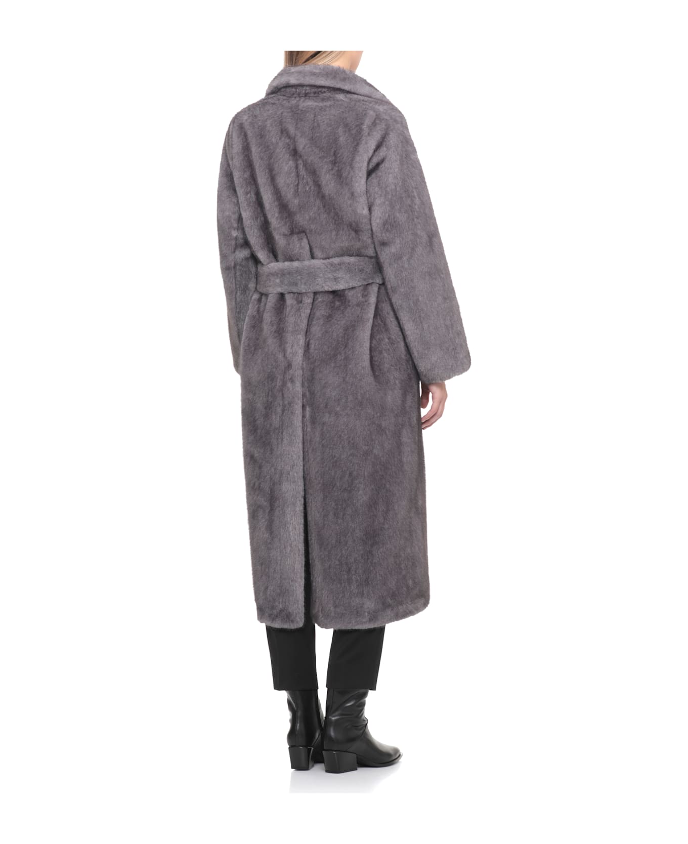 Valentini 1972 Synth Fur Coat - Grey
