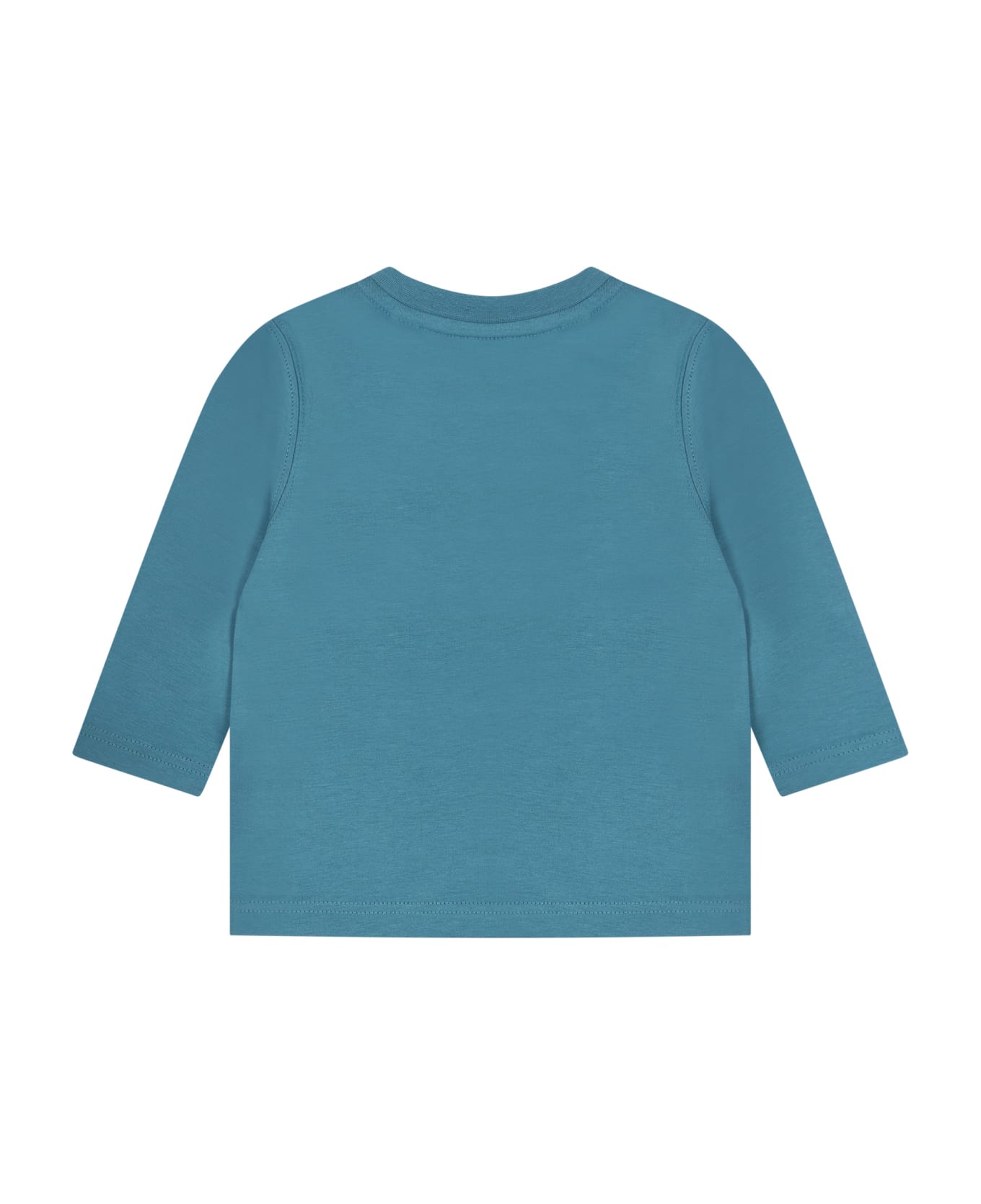 Timberland Light-blue T-shirt For Baby Boy With Printed Logo - Light Blue
