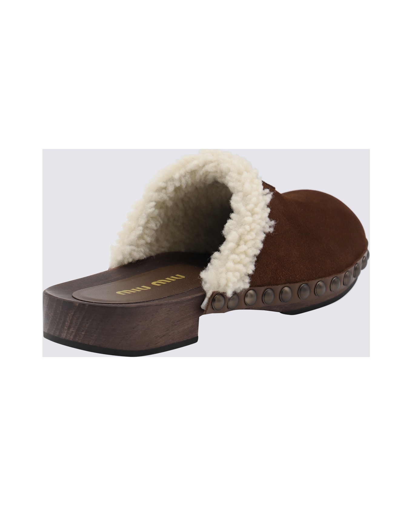 Miu Miu Camel Sandals - Brown