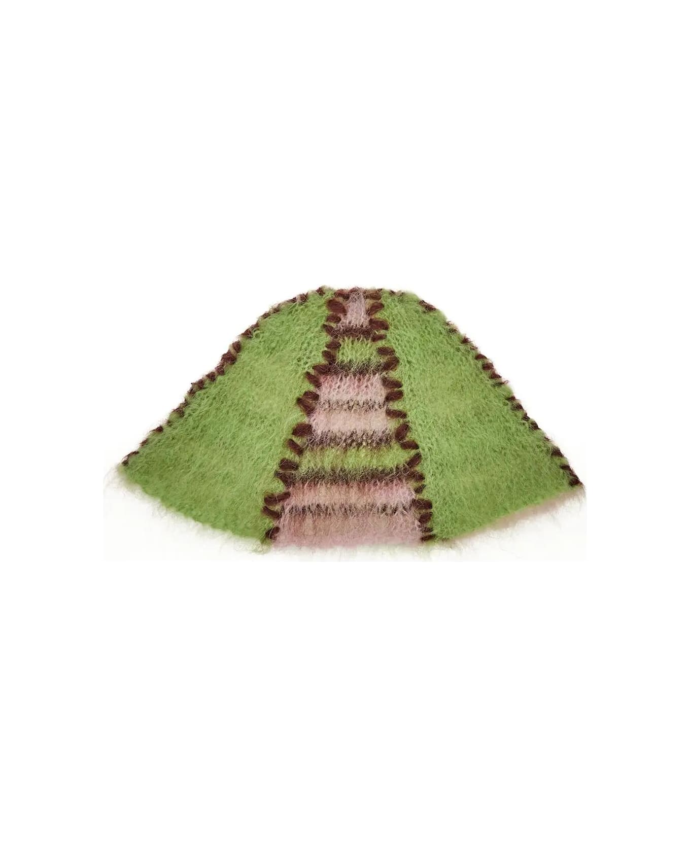 Marni Mohair Knit Hat - LIME