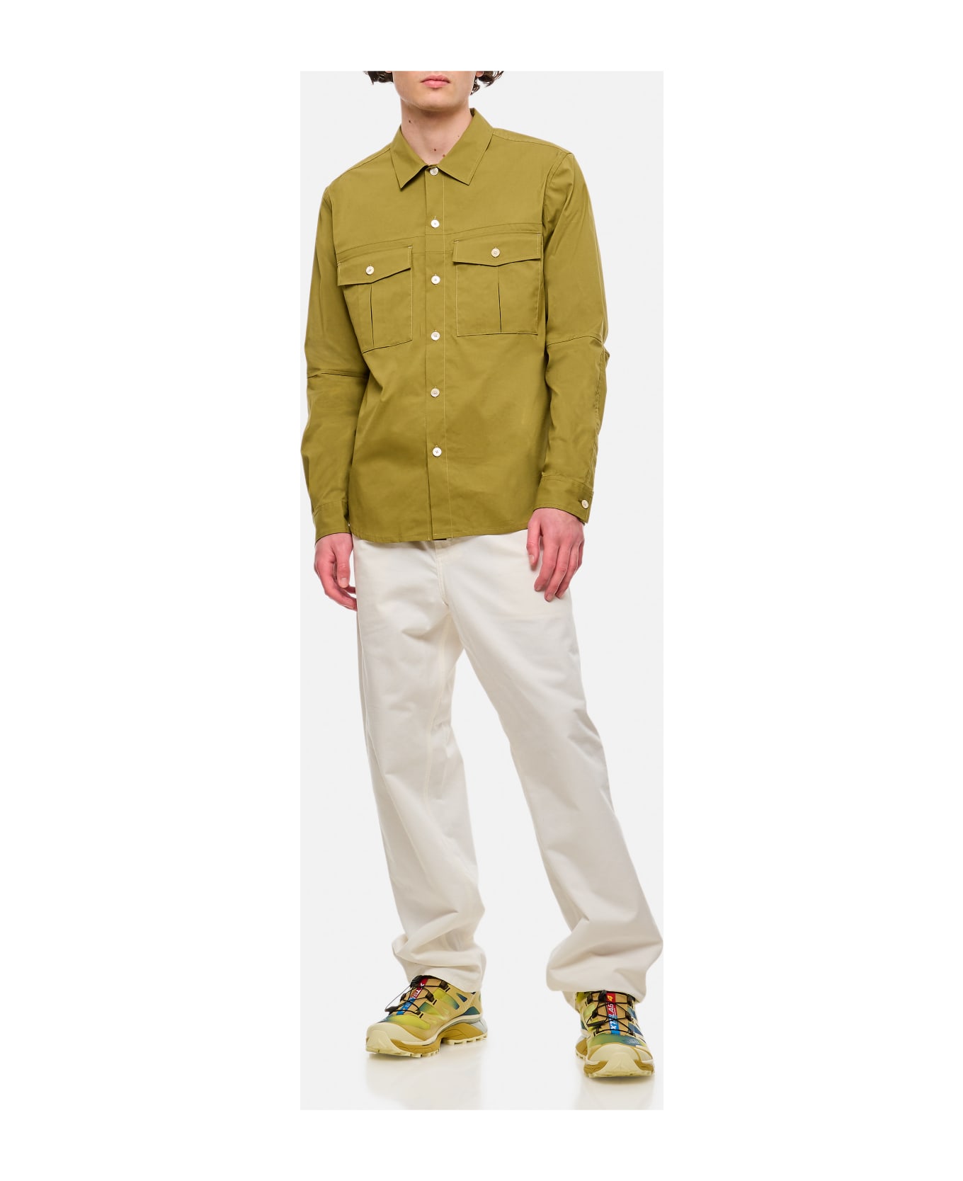 Paul Smith Utility Cotton Shirt - Green シャツ