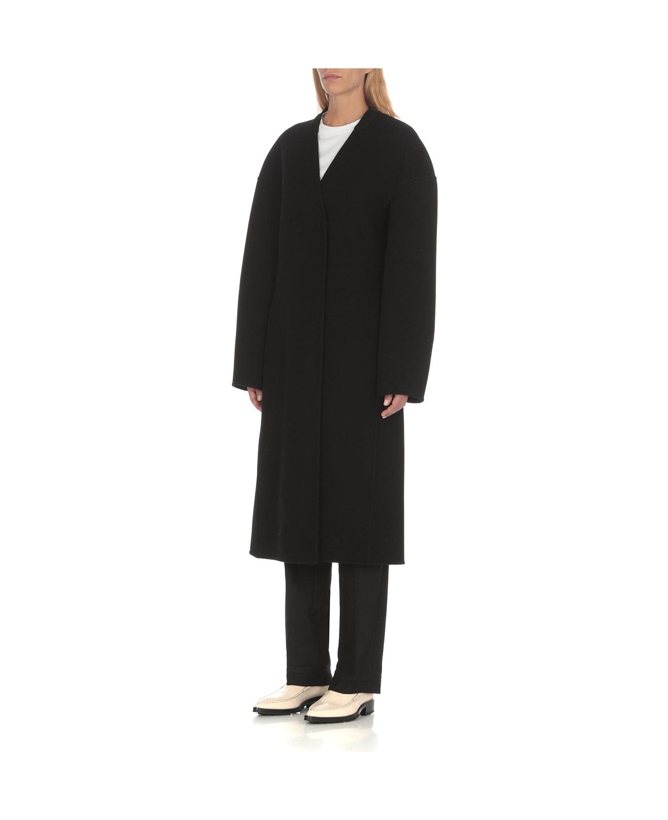 Jil Sander Mid-length Coat - Black