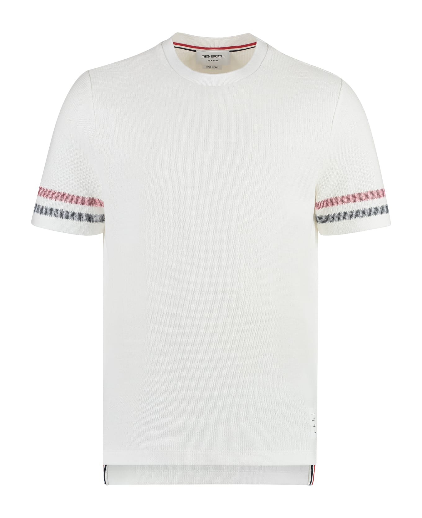 Thom Browne Cotton Knit T-shirt - White シャツ
