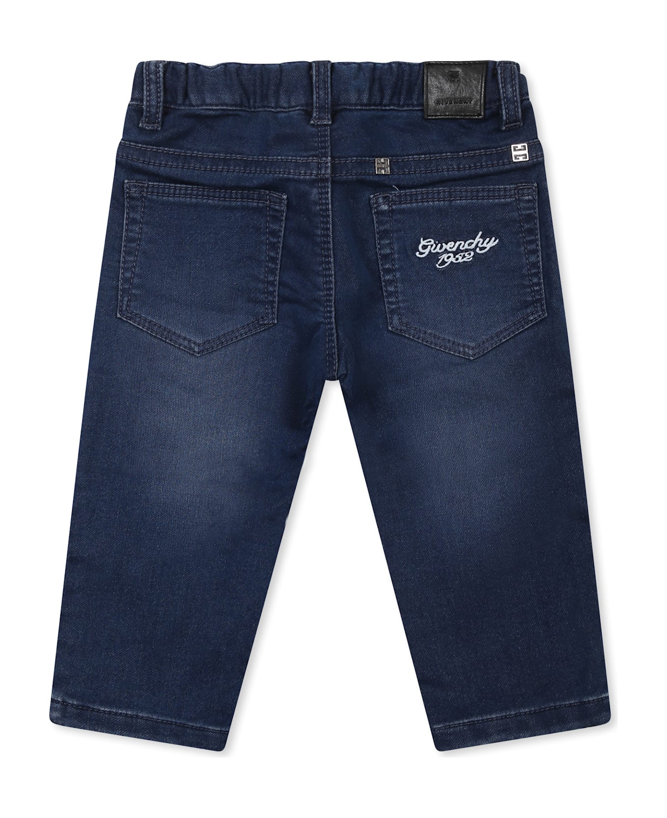 Givenchy Denim Jeans For Baby Boy With Logo - Denim