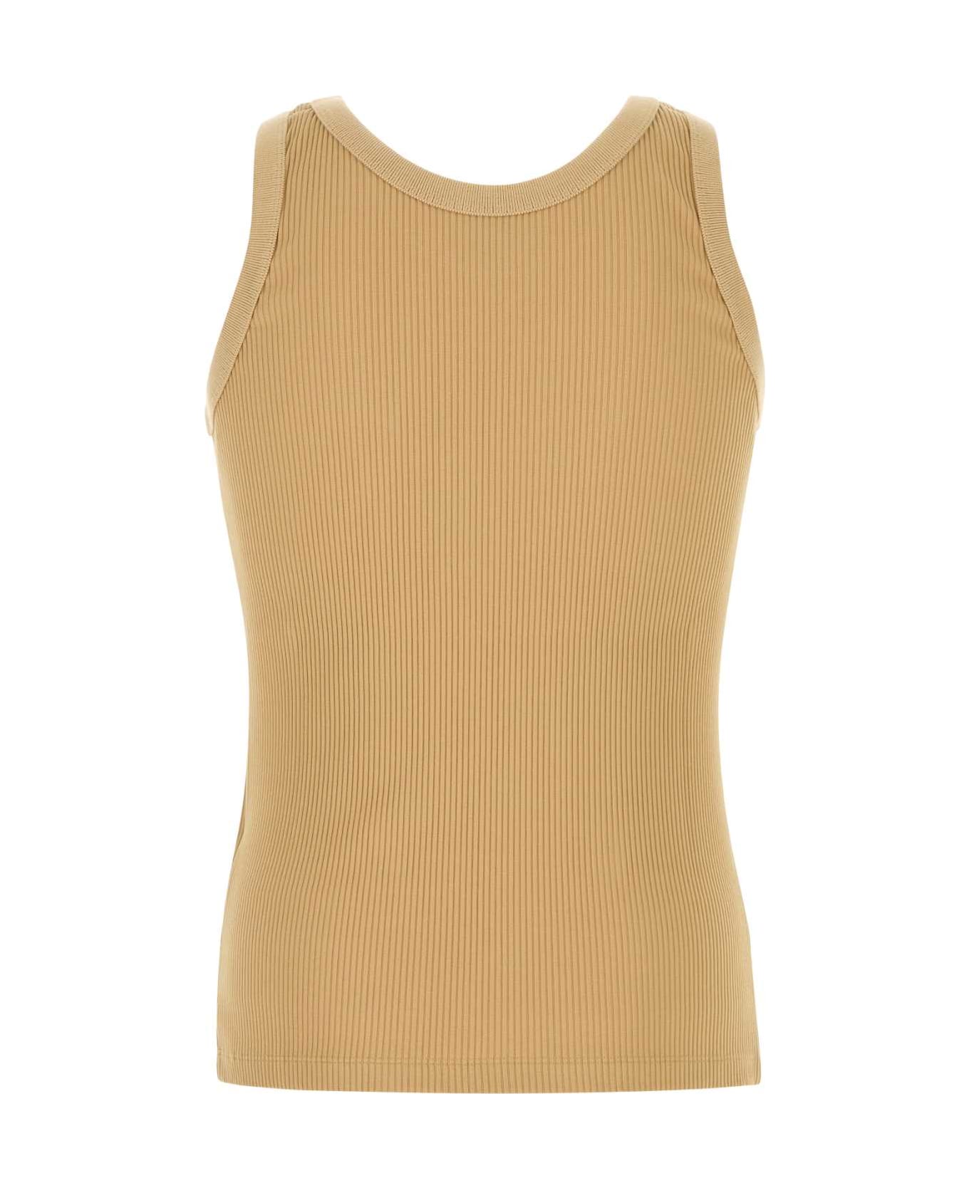 Fendi Camel Stretch Nylon Tank Top | italist
