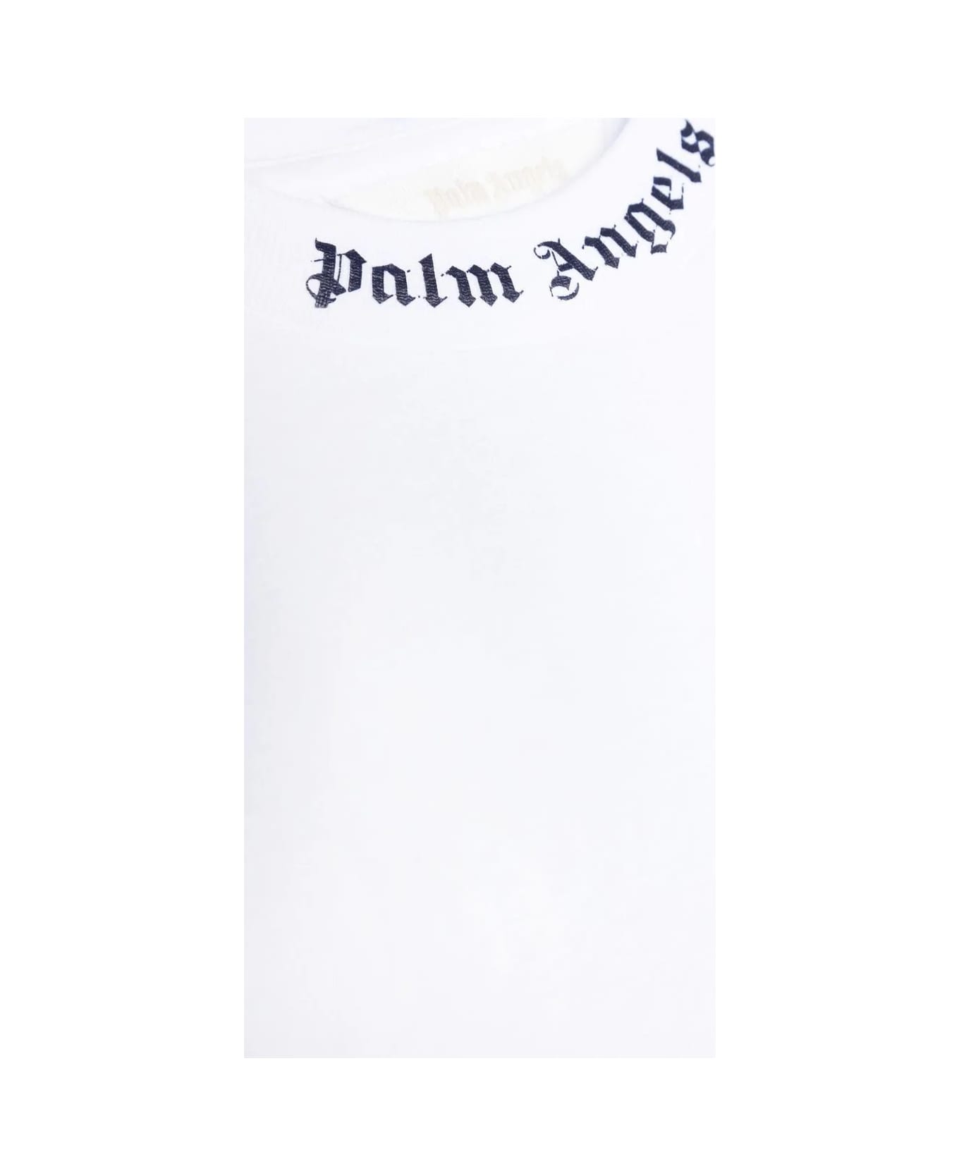Palm Angels White T-shirt With Classic Logo - White Tシャツ＆ポロシャツ
