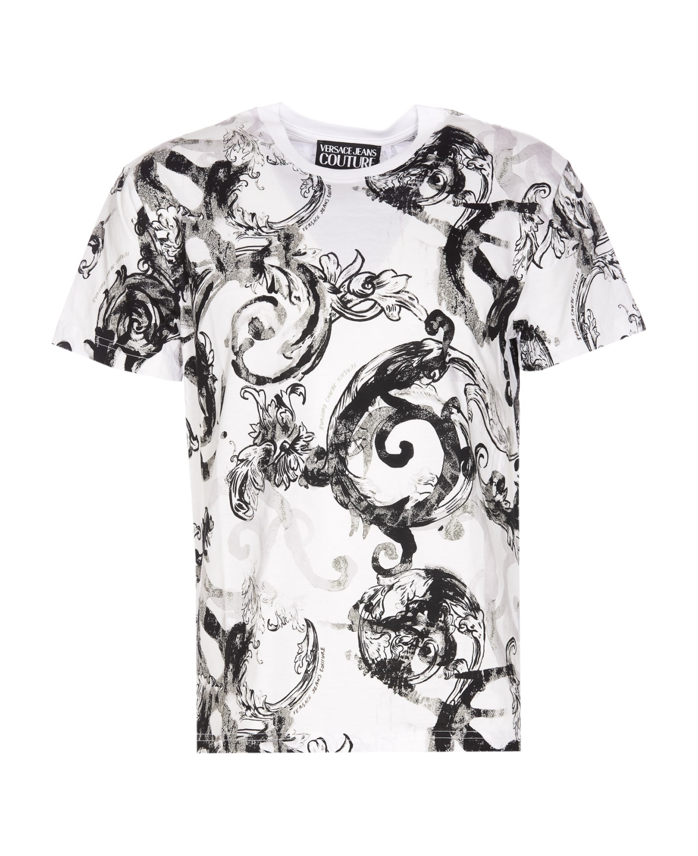 Versace Jeans Couture T-shirt Watercolour Couture - White