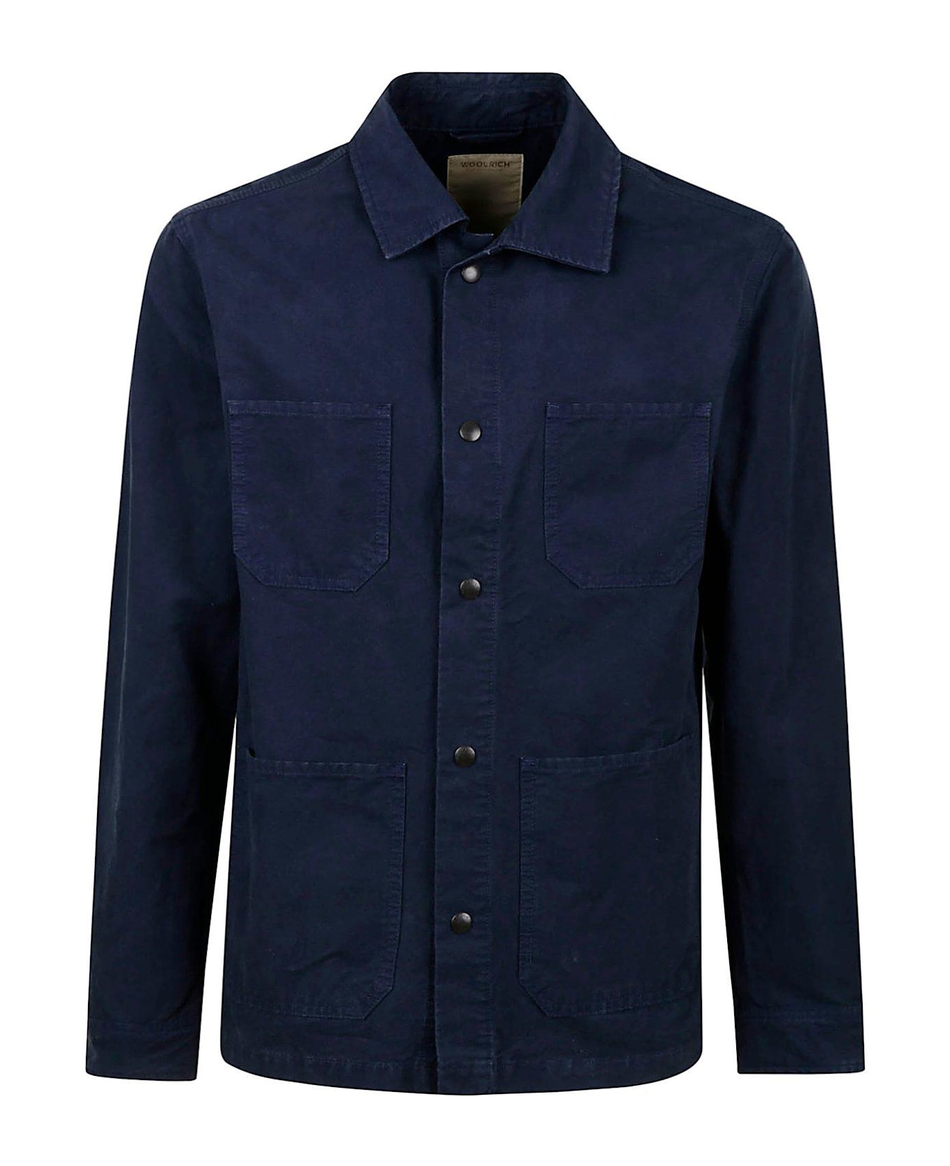 Woolrich Garment-dyed Overshirt - Blu