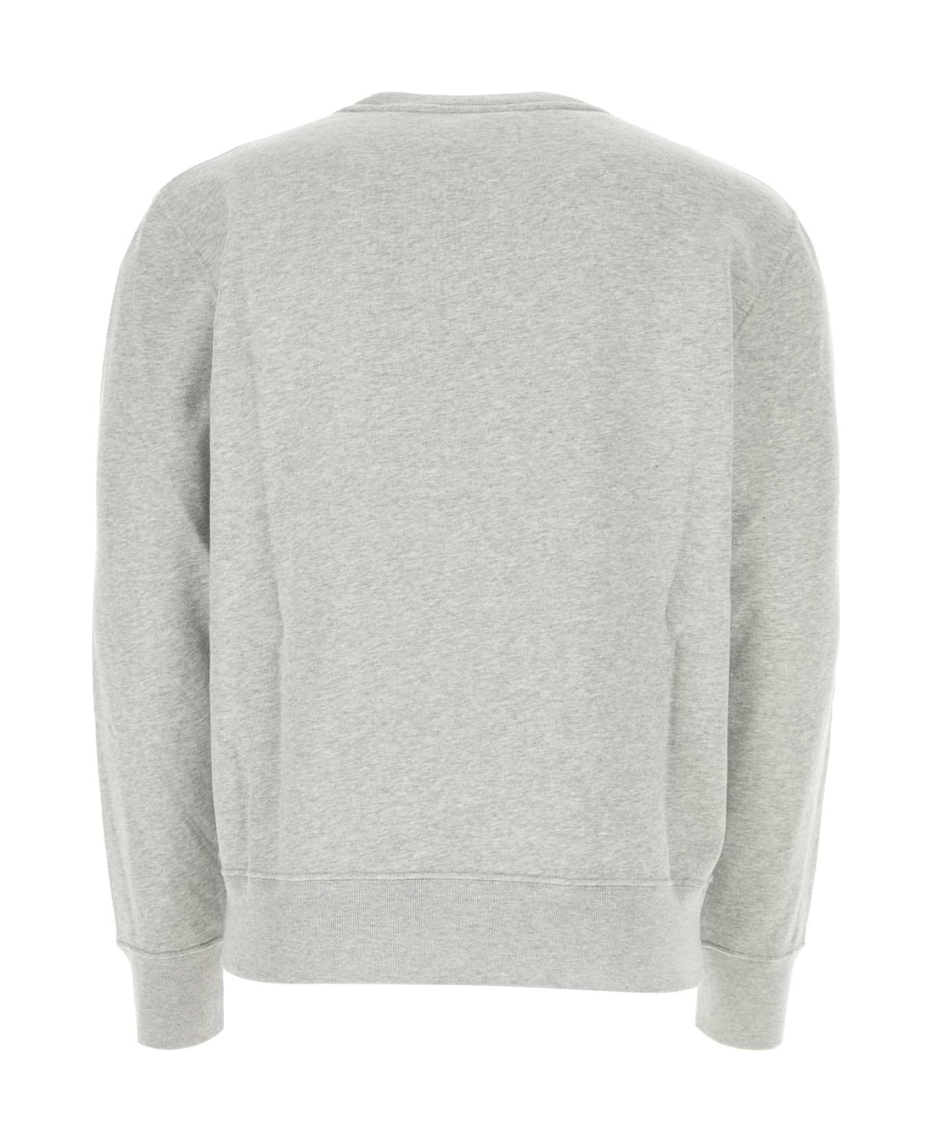 Autry Melange Grey Cotton Sweatshirt - 507M