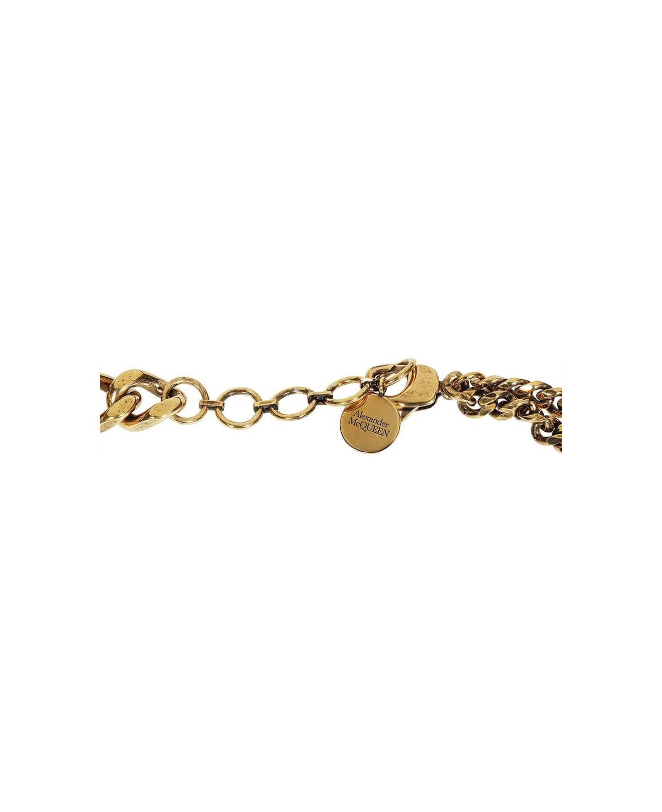 Alexander McQueen Pendant Chain Necklace - Gold
