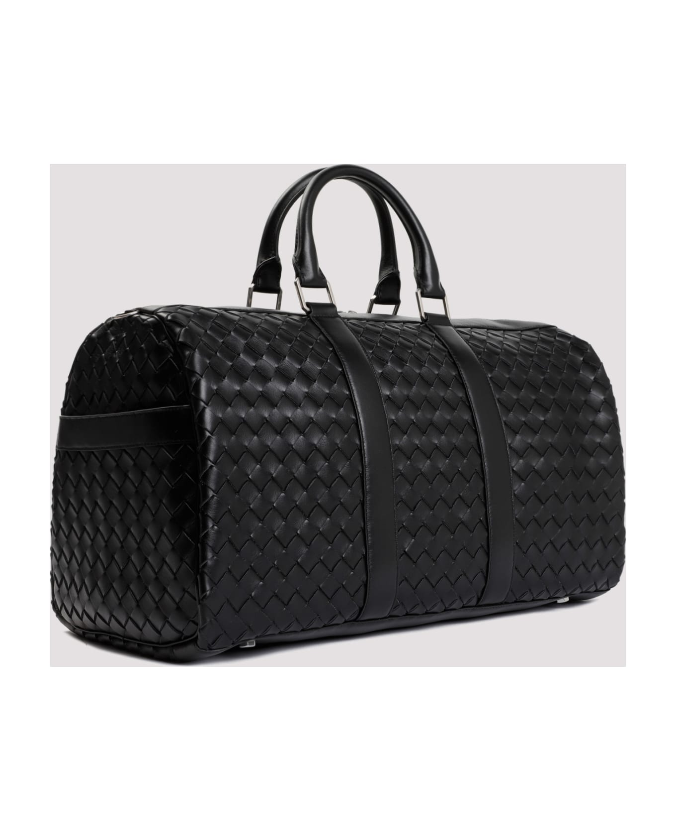 Bottega Veneta Classic Intrecciato Duffle Bag - Black