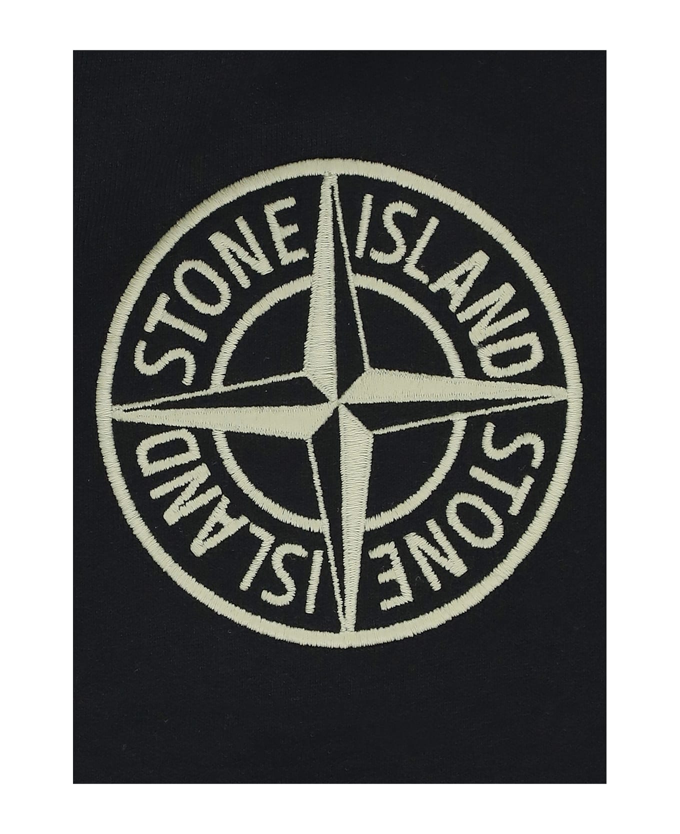 Stone Island Hoodie With Logo - Black