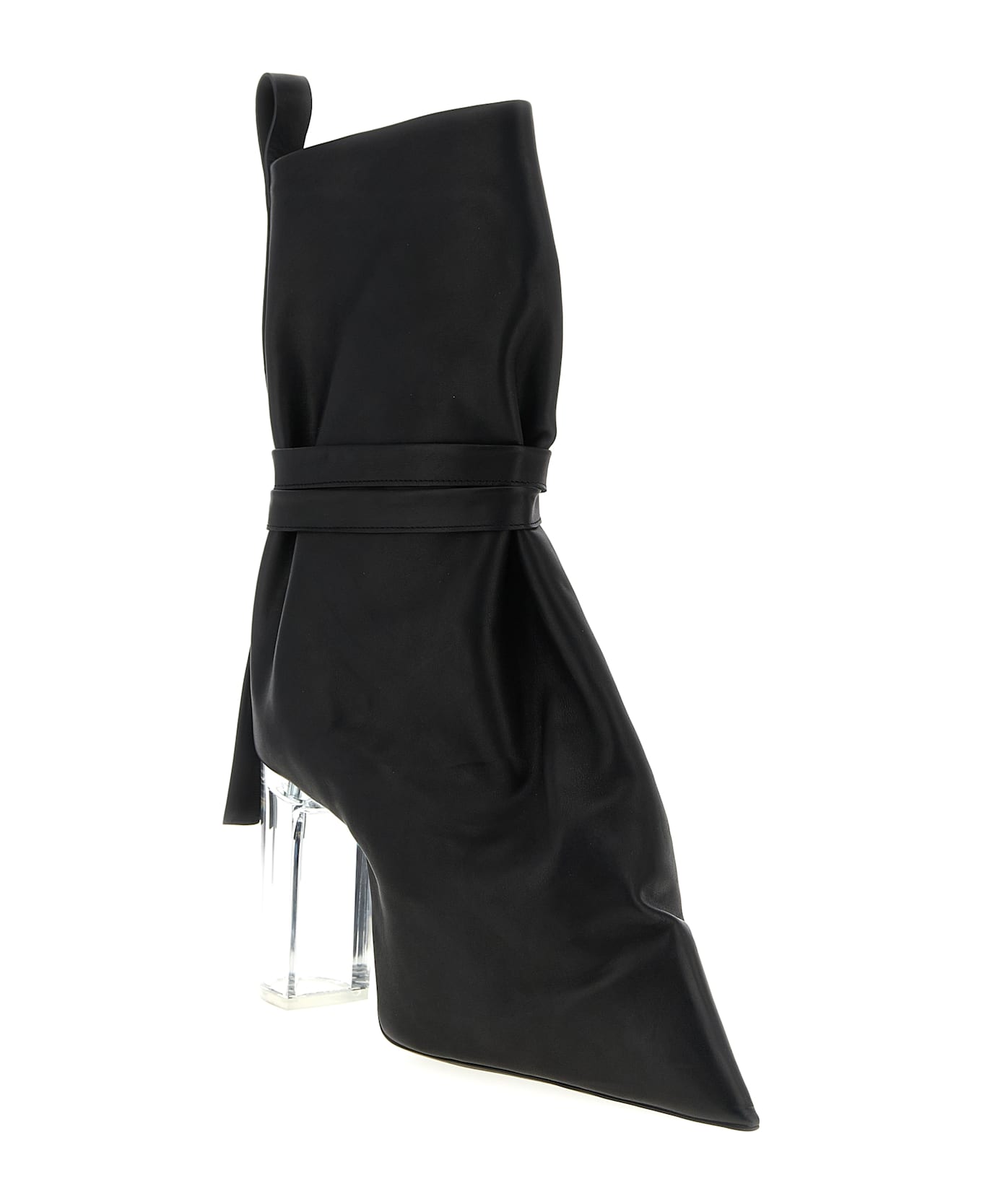 Rick Owens 
tied Taco Kiss
 Ankle Boots - Black  