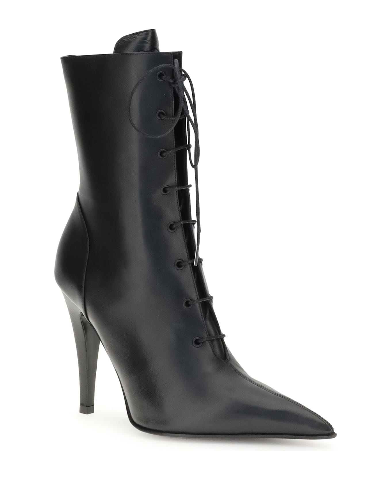 Alexander McQueen Leather Ankle Boots