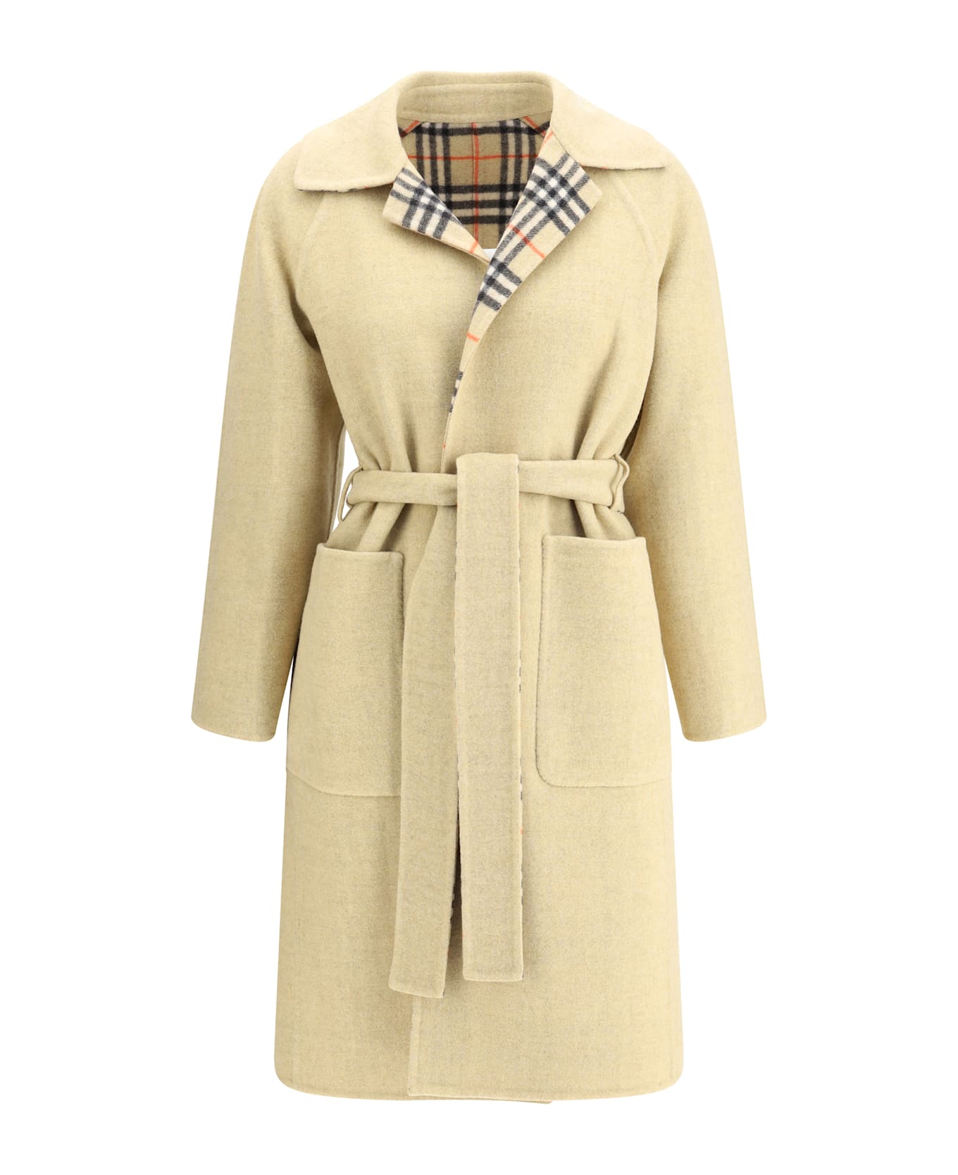 Burberry Reversible Wool Robe Coat