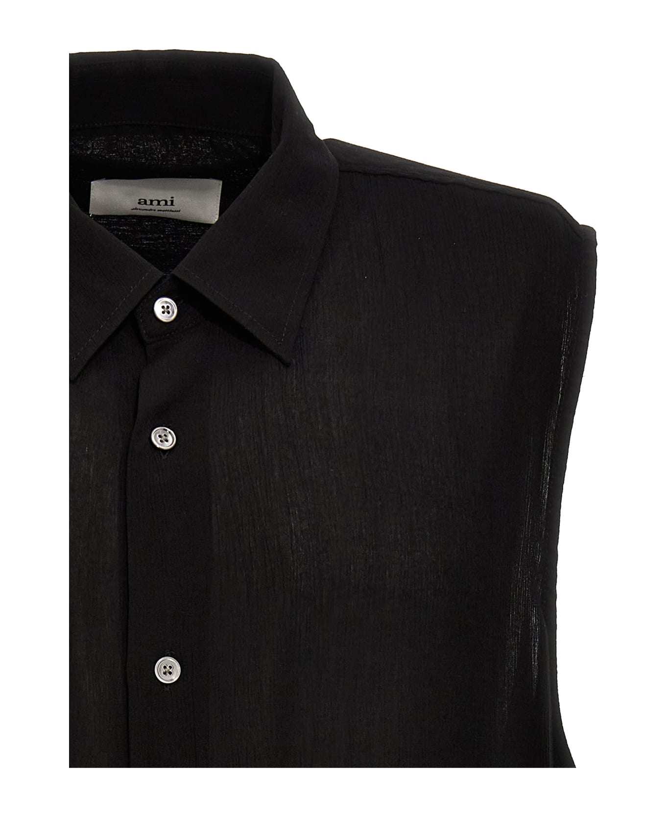 Ami Alexandre Mattiussi Sleeveless Shirt - Black  