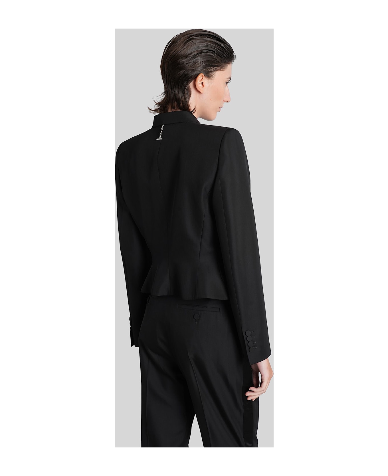 Alexander McQueen Blazer In Black Wool
