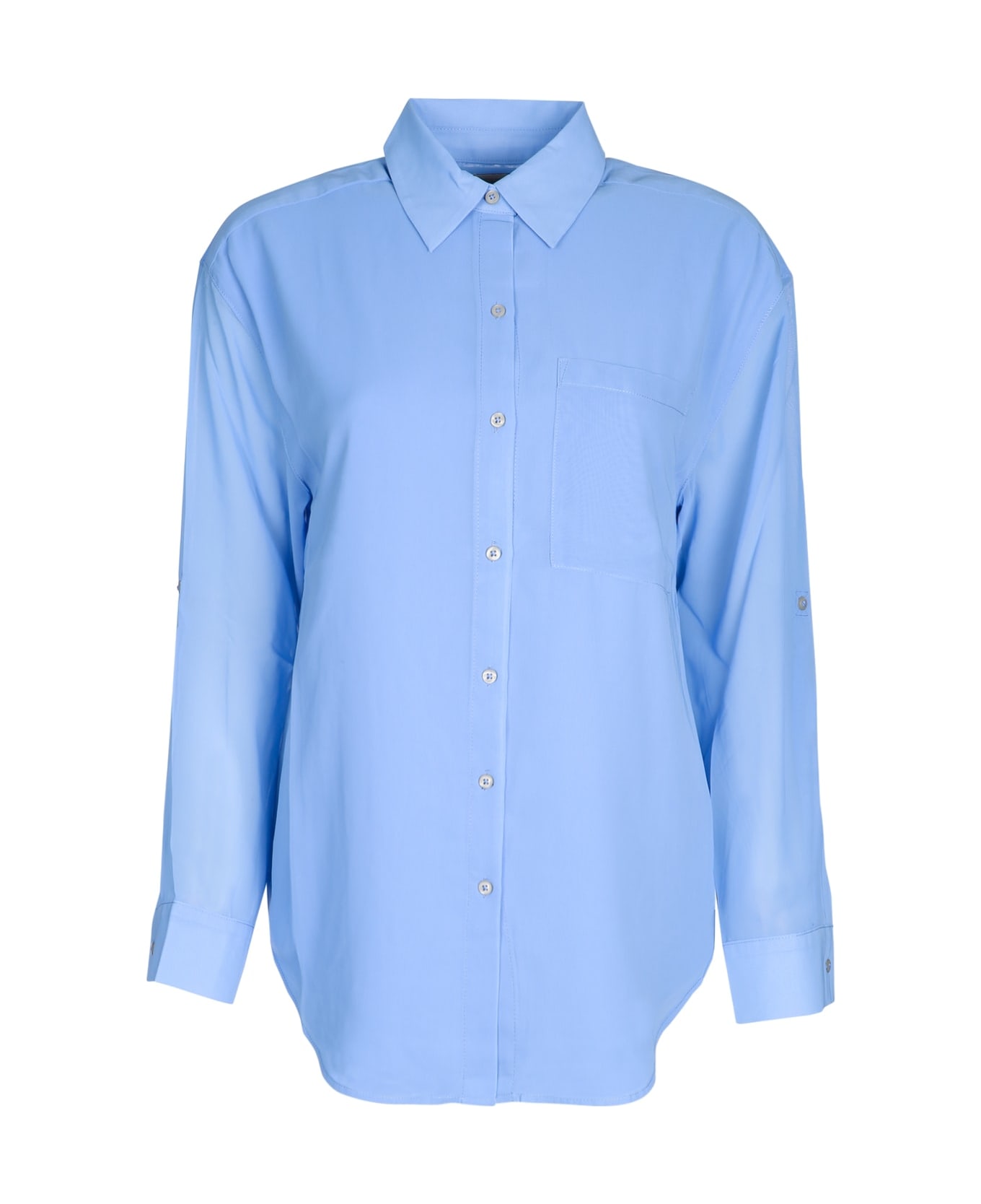 Calvin Klein Rll Slv Utlty Pckt B Shirt - BLUETWILIGHT