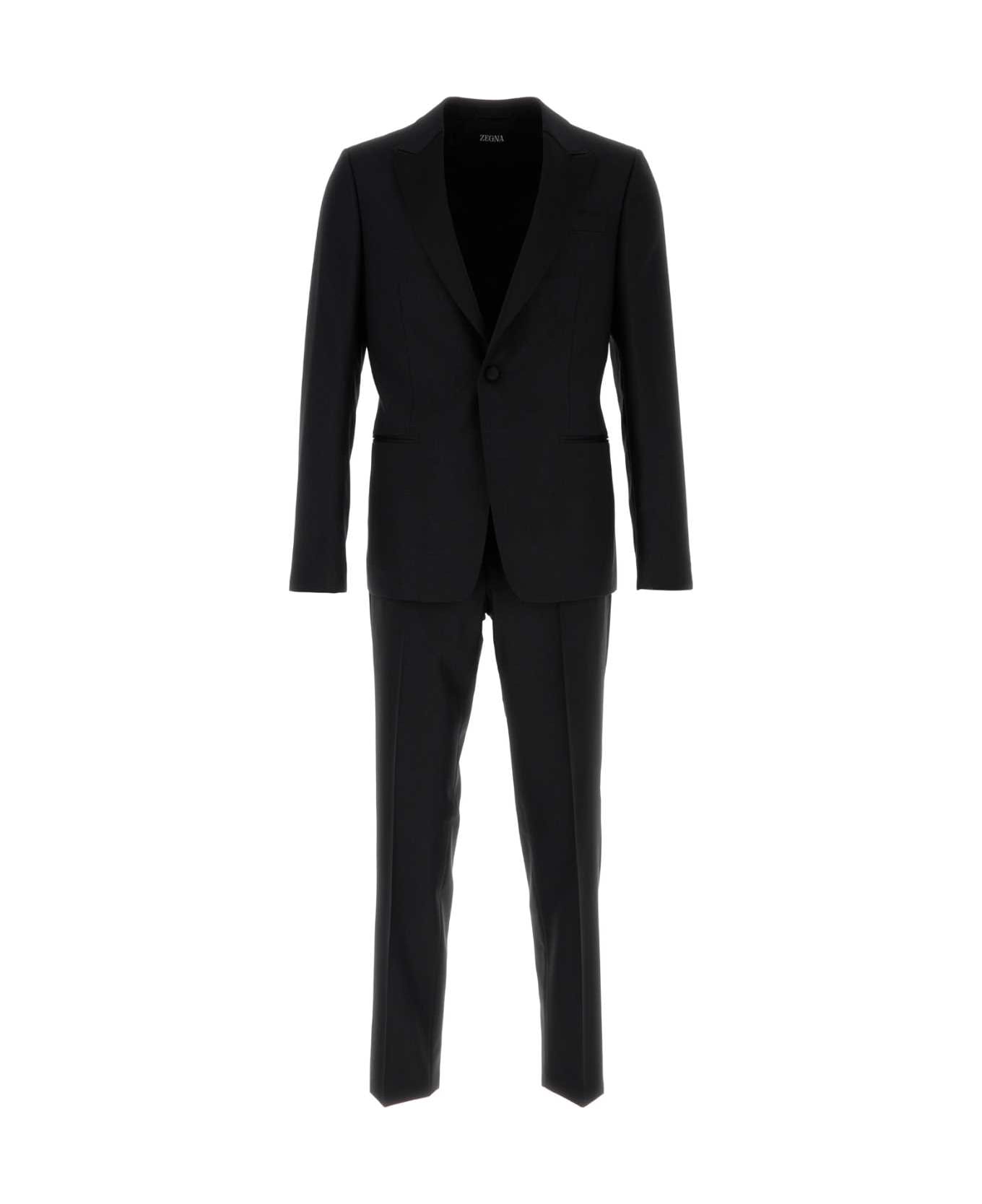 Zegna Midnight Blue Wool Suit - 8R スーツ