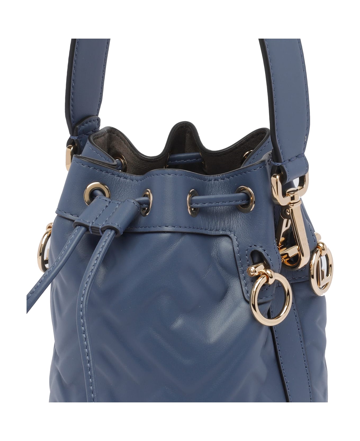 Fendi Mini Mon Tresor Leather Bucket Bag - A Mirto+os