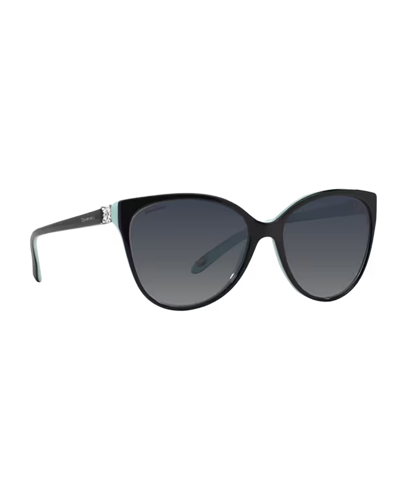 Tiffany & Co. Tf4089b Black On Tiffany Blue Sunglasses - Black on tiffany blue